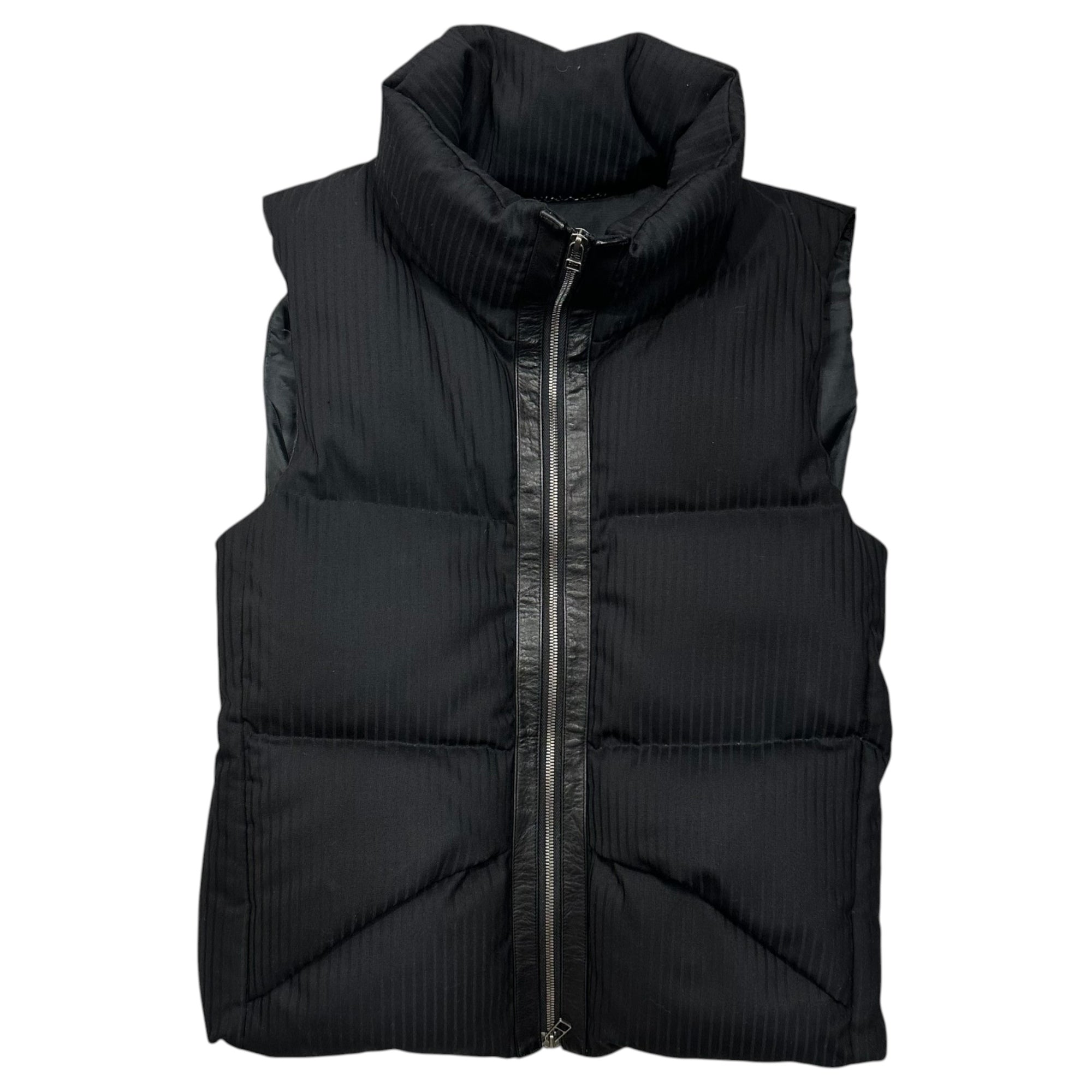 The Viridi-anne(ザヴィリディアン) Midwest 別注 Striped Down Vest ストライプ ダウン ベスト VI-MW-011-OE 2 ブラック