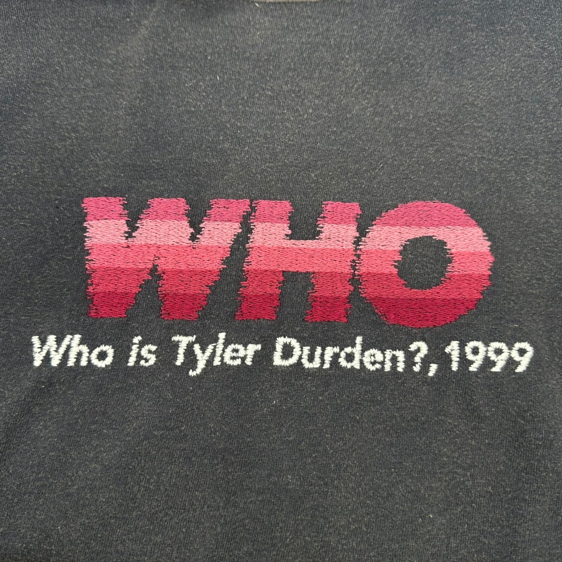 DAIRIKU(ダイリク) 24AW WHO vintage theme tee ヴィンテージ 加工 長袖 刺繍 Tシャツ 24AW C-16 FREE ネイビー カットソー