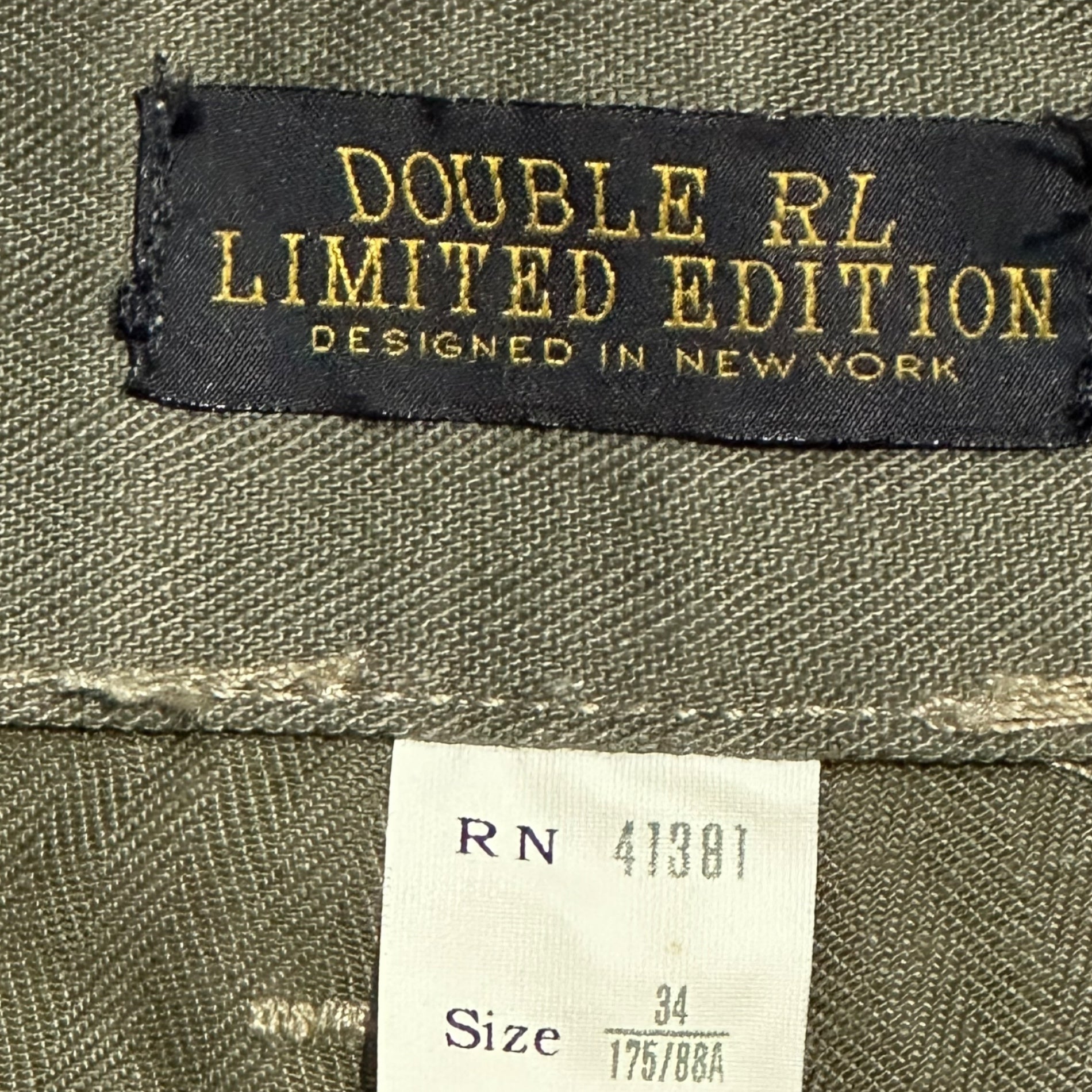 RRL(ダブルアールエル) Herringbone Military Cargo Pants ヘリンボーン ミリタリー カーゴ パンツ RN41381 34 セージグリーン