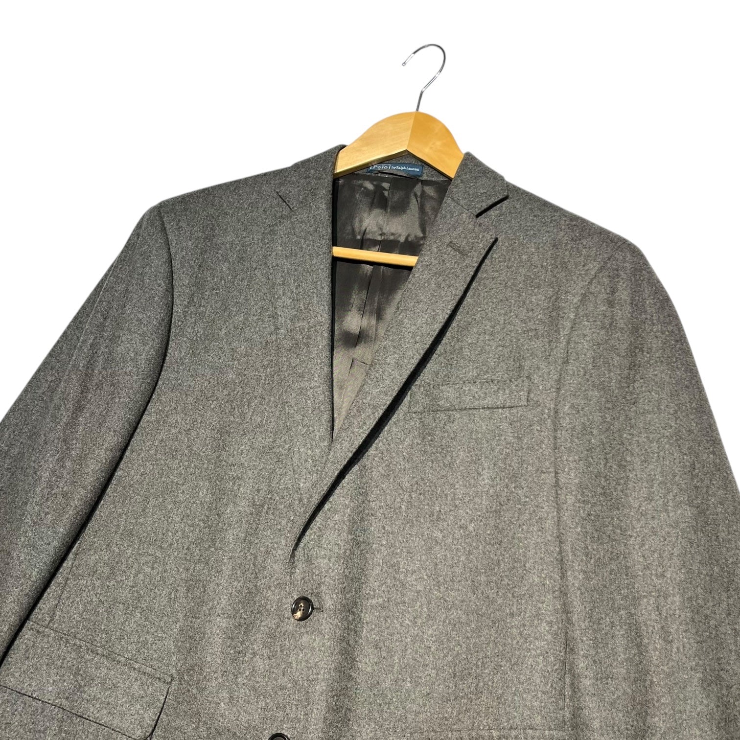 POLO RALPH LAUREN(ポロラルフローレン) Wool 2B tailored jacket setup suit ウール 2B テーラード ジャケット セットアップ スーツ MNBLSUTM6T00210 40(L程度) グレー スラックス