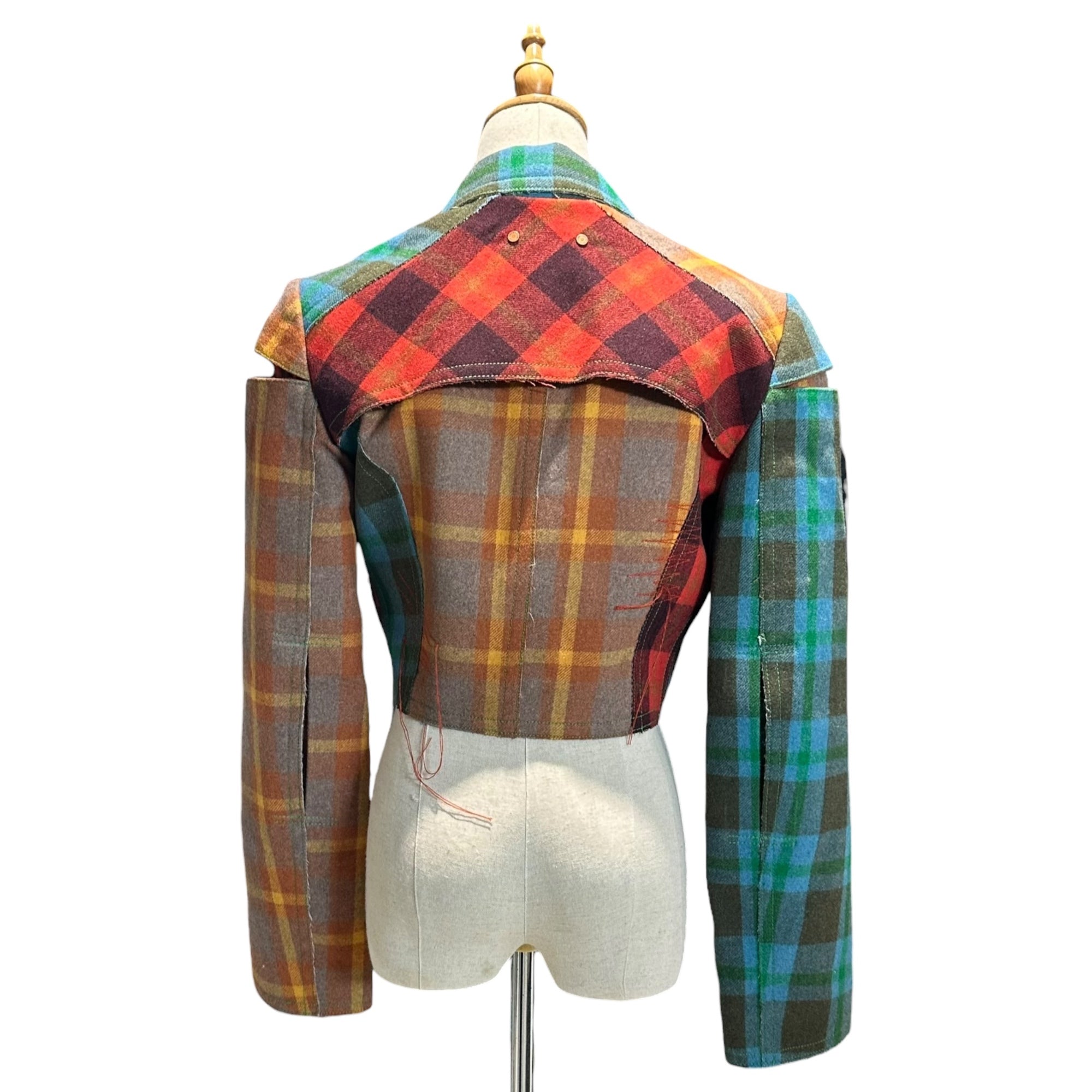 Andersson Bell(アンダーソンベル) Multicolor Melton Check Jacket マルチカラー メルトン チェック ジャケット 4368034 MULTI S マルチカラー ショートレングス
