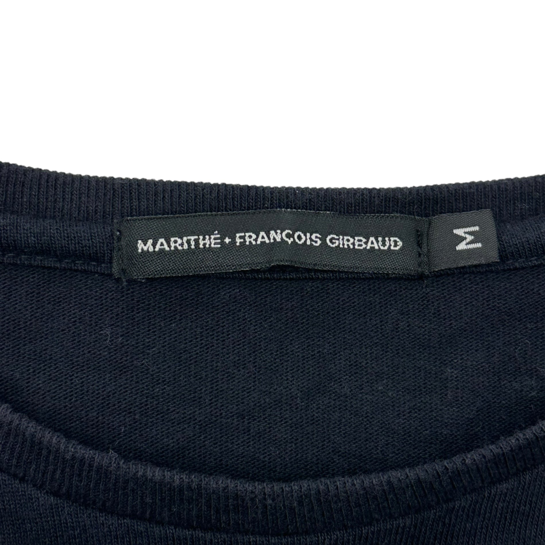 MARITHE FRANCOIS GIRBAUD(マリテフランソワジルボー) 00's Gimmick Striped L/S Tee ギミック ボーダー 長袖 カットソー M7-6269 M ネイビー Y2K Tシャツ