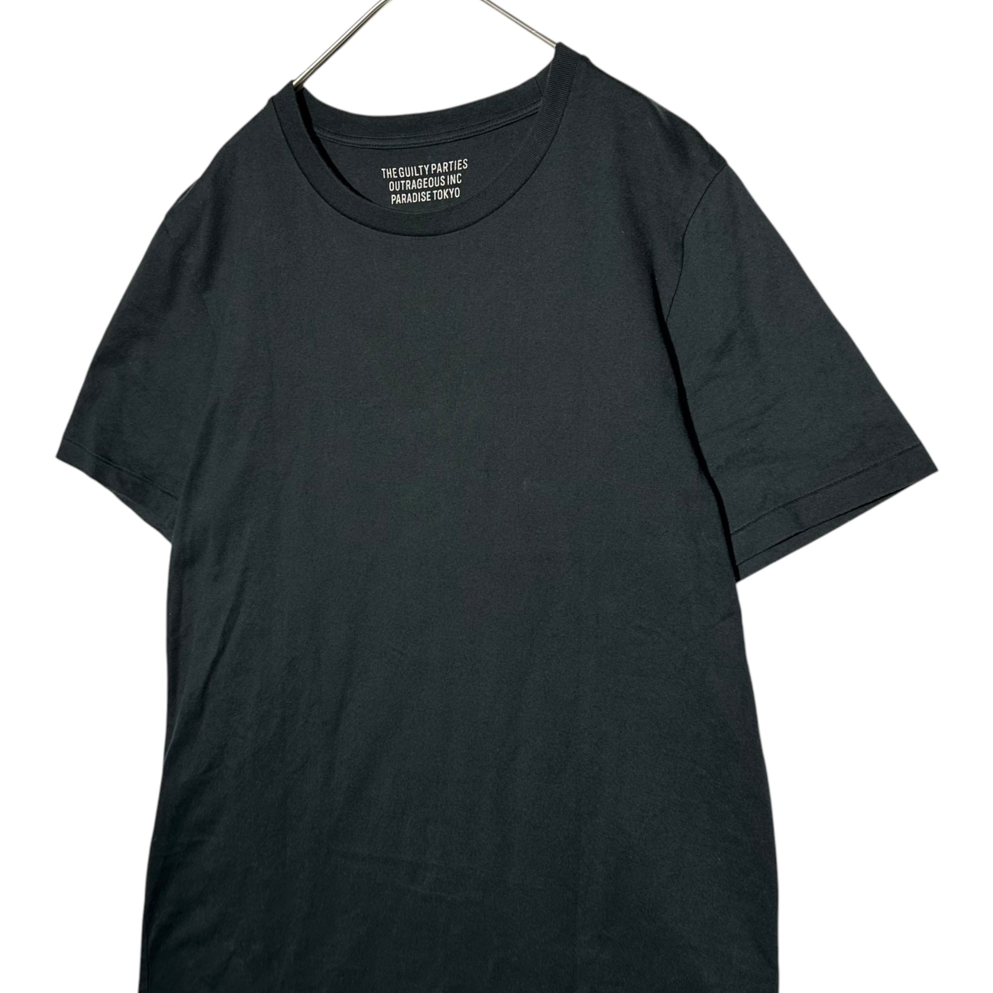 WACKO MARIA(ワコマリア) Back Maria Print Crewneck T-Shirt バック マリア プリント クルーネック Tシャツ S ブラック