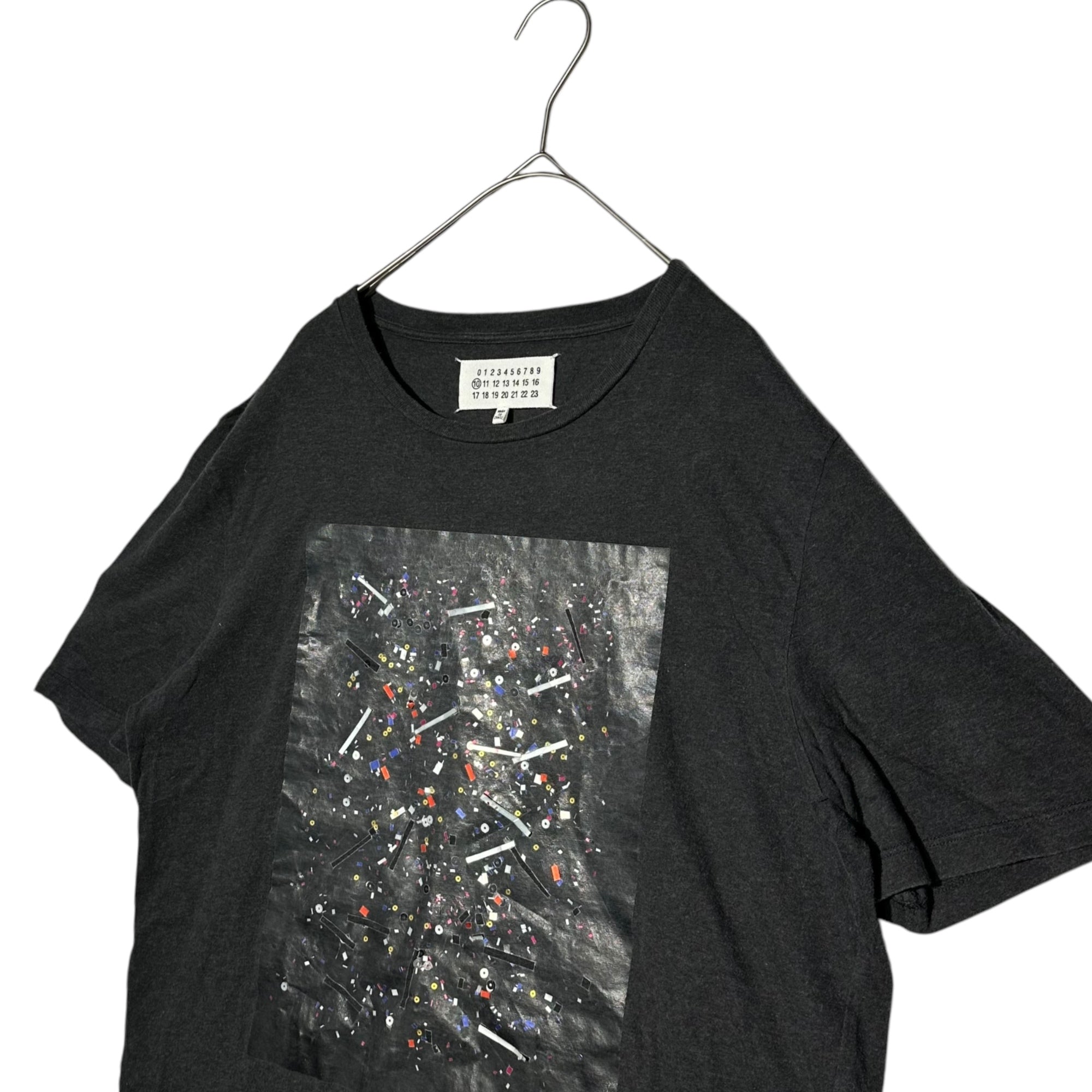 MAISON MARGIELA(メゾンマルジェラ) 15AW Clear coated printed T-shirt クリア コーティング プリント Tシャツ S30GC0526 50(L程度) グレー