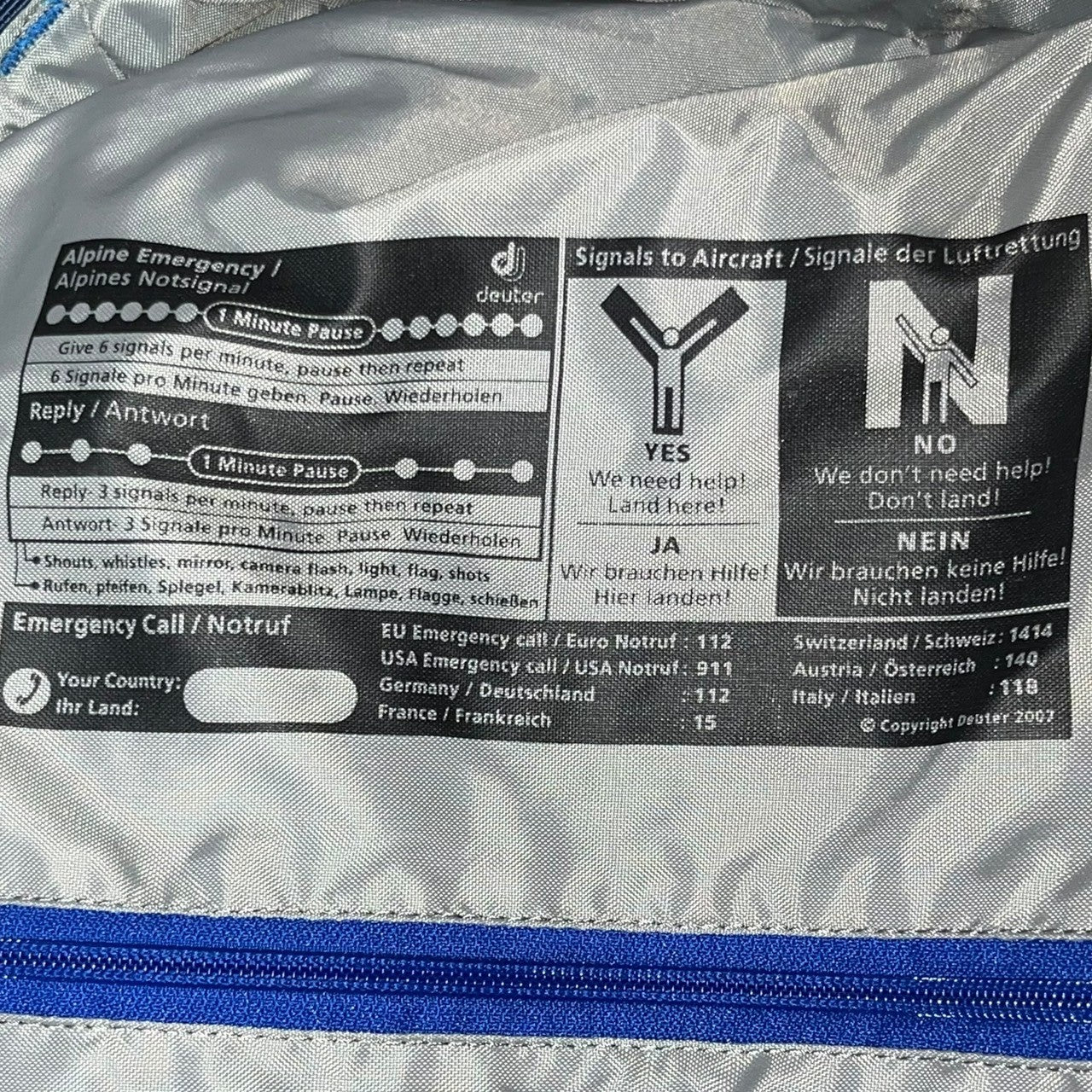 deuter(ドイター) Aircontact 65+10 エアコンタクト ブルー×ネイビー バックパック リュック 登山 アウトドア