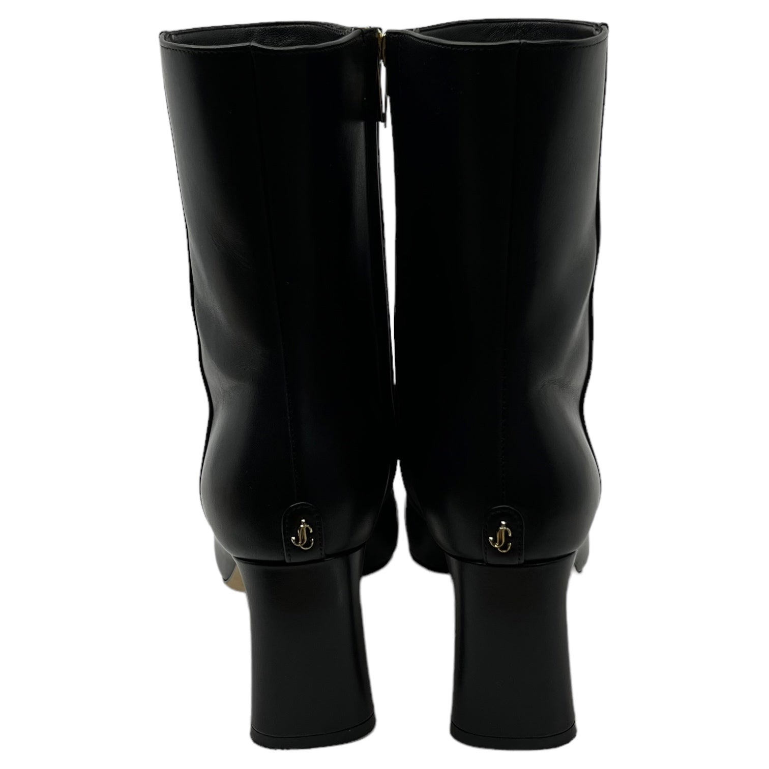 JIMMY CHOO(ジミーチュウ) KINSEY AB 75 / 37 レザー ヒール ブール CFL 231 37(23.5~24cm程度) ブラック