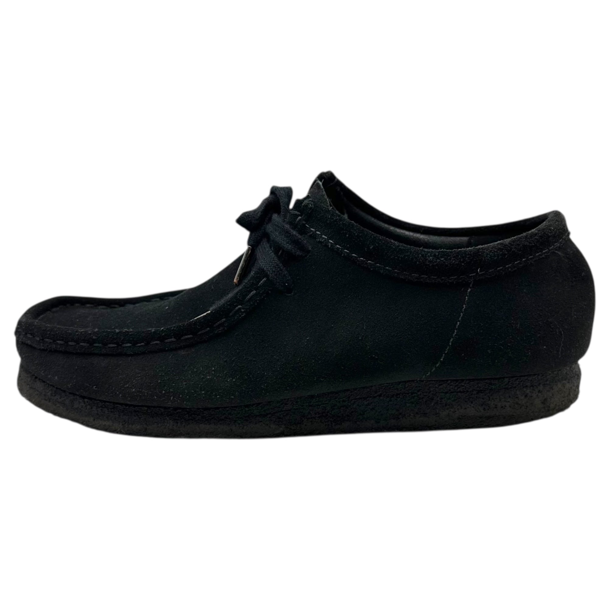 clarks(クラークス) WALLABEE ワラビー モカシン シューズ 261555197070 US8(26cm) ブラック スウェード レザー