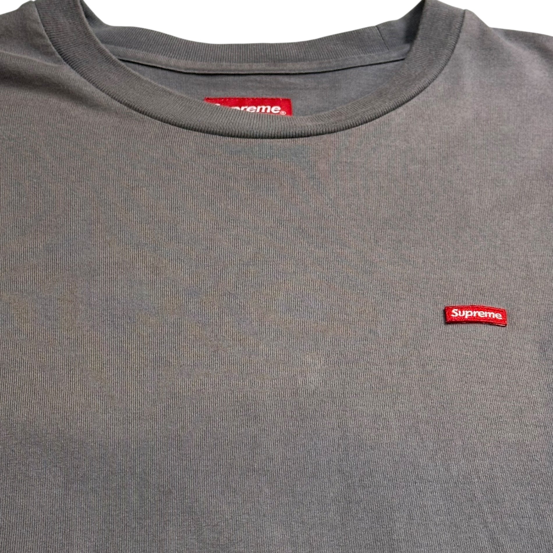 SUPREME(シュプリーム) small box logo long sleeve T-shirt スモール ボックス ロゴ 長袖 Tシャツ ロンT M グレー×レッド