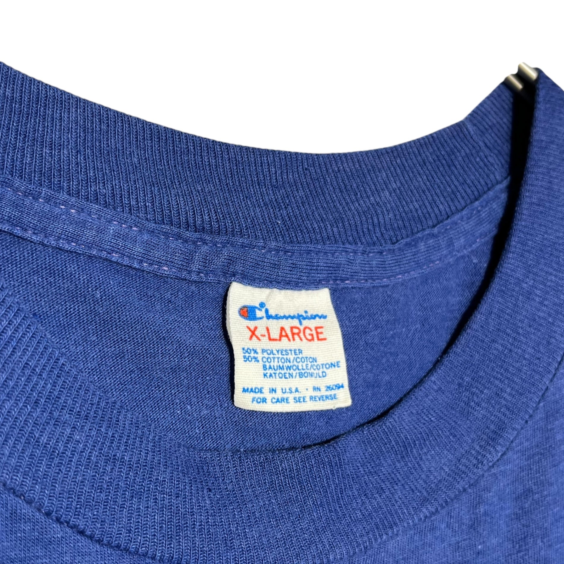 Champion(チャンピオン) 80's Trico Tag New York Mets Print T-shirt 80年代 トリコタグ ニューヨークメッツ プリント Tシャツ XL ブルー 80年代 トリコタグ後期 ヴィンテージ 野球 スポーツ