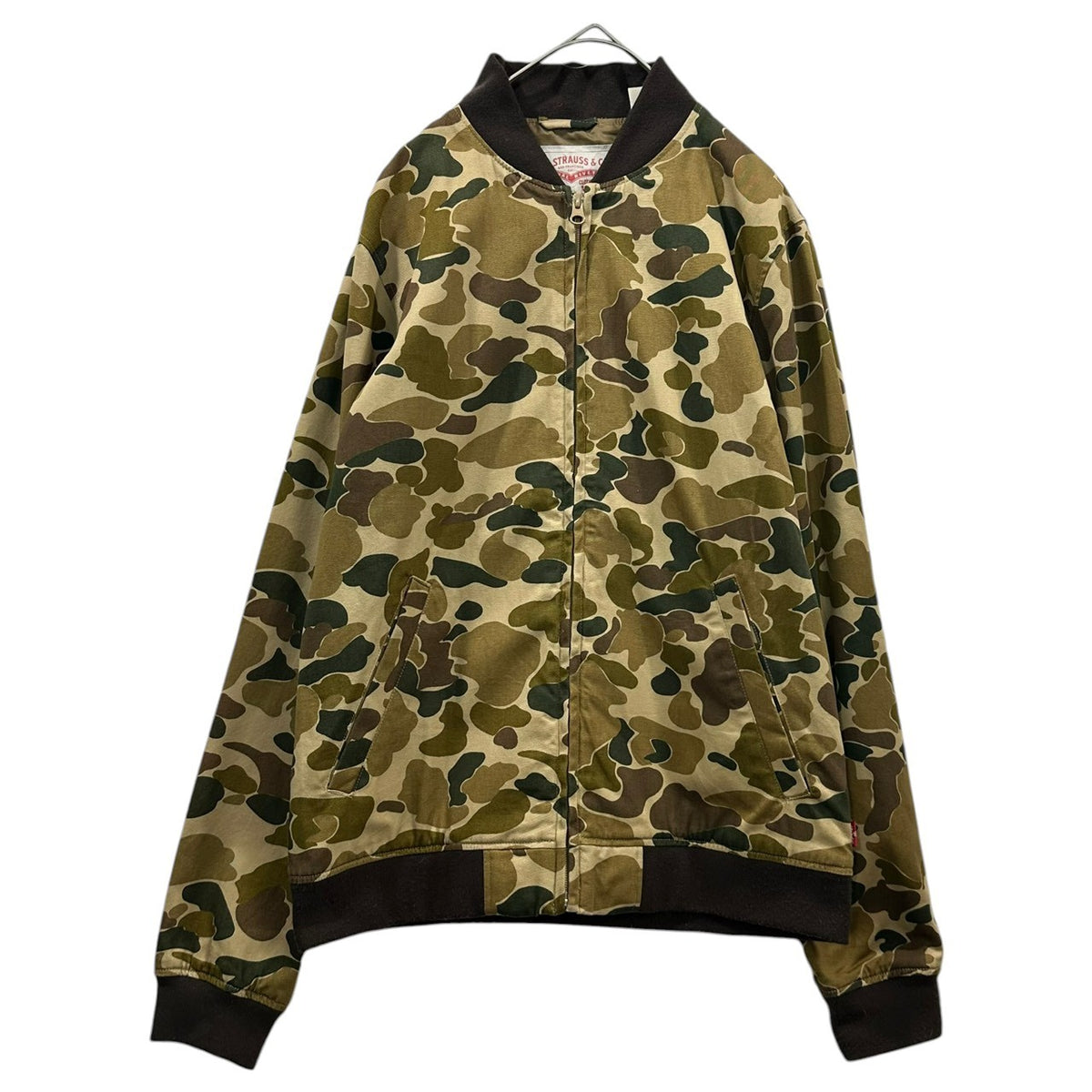 Levi's(リーバイス) Camo Zip-Up Blouson カモフラ ジップ アップ ブルゾン S カーキ