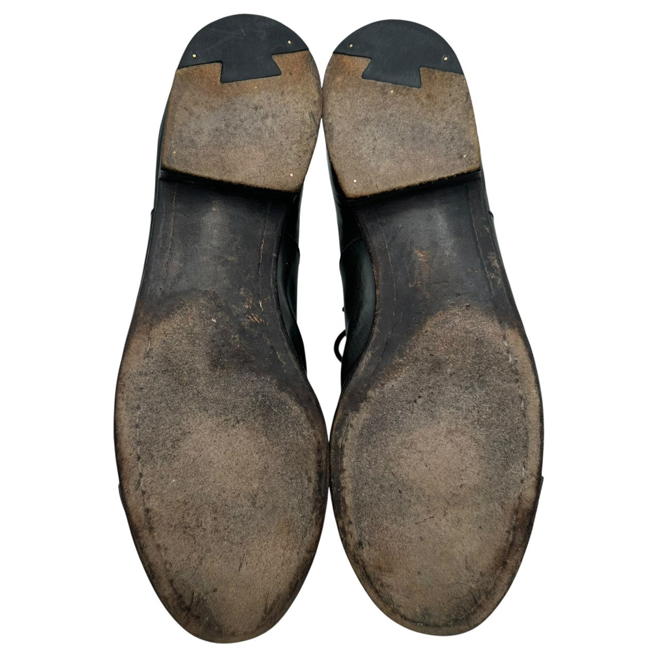凸&凹(デコアンドボコ) Cap-toe leather shoes キャップトゥ レザー シューズ 26cm ブラック 革靴 ストレート