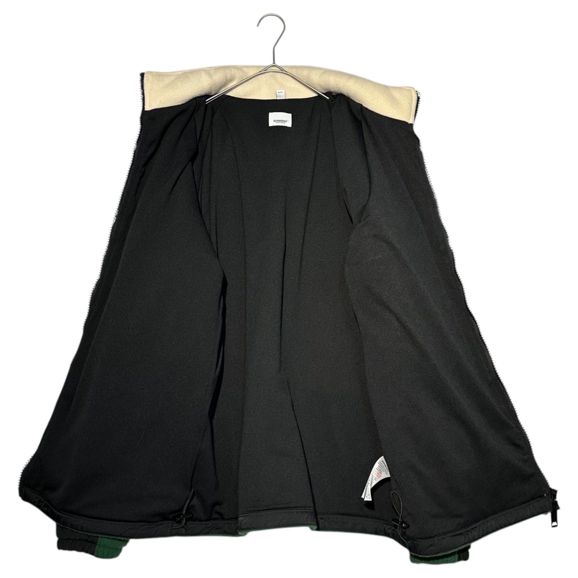 BURBERRY(バーバリー) TB Logo Color Block Fleece Zip Up Blouson TBロゴ カラー ブロック フリース ジップ アップ ブルゾン 8021874 L アイボリー×オレンジ×グリーン