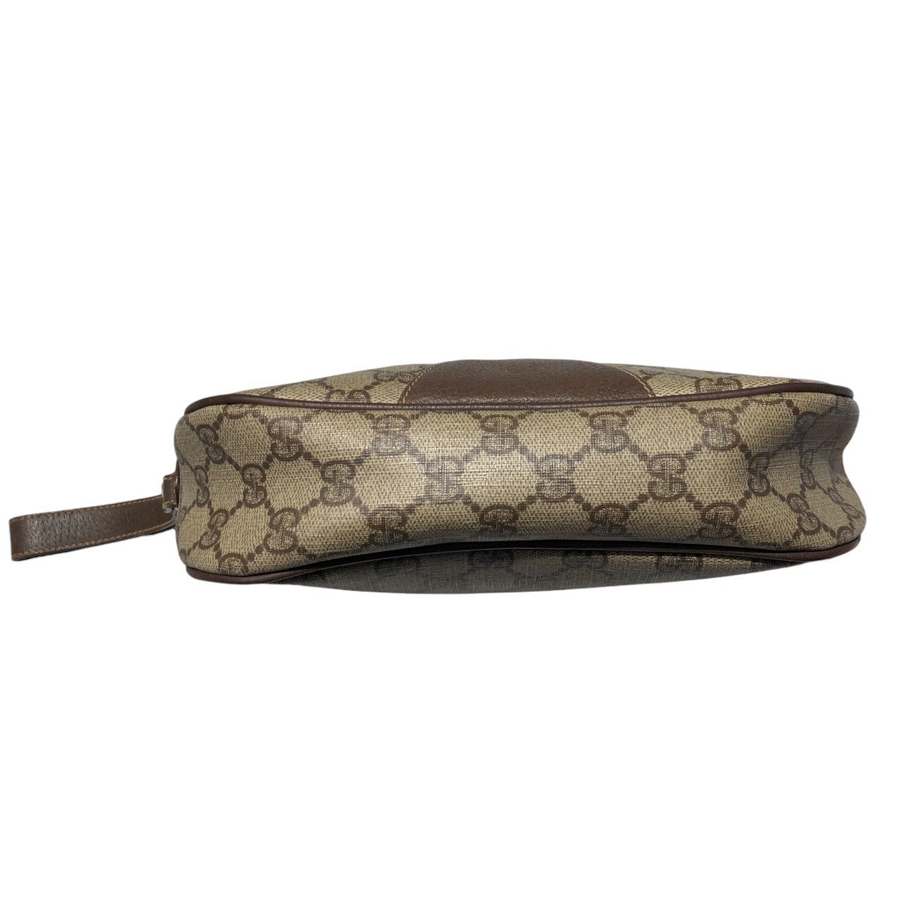 GUCCI(グッチ) 80's GG canvas sherry line pouch GG キャンバス シェリーライン ロゴ ポーチ 156.01.034 ベージュ 80年代 セカンド クラッチ バッグ