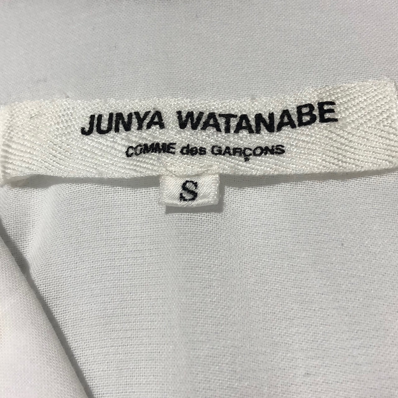 COMME des GARCONS JUNYA WATANABE(コムデギャルソンジュンヤワタナベ) switching layered short sleeve shirt/半袖シャツ JO-B090 S ホワイト AD2005