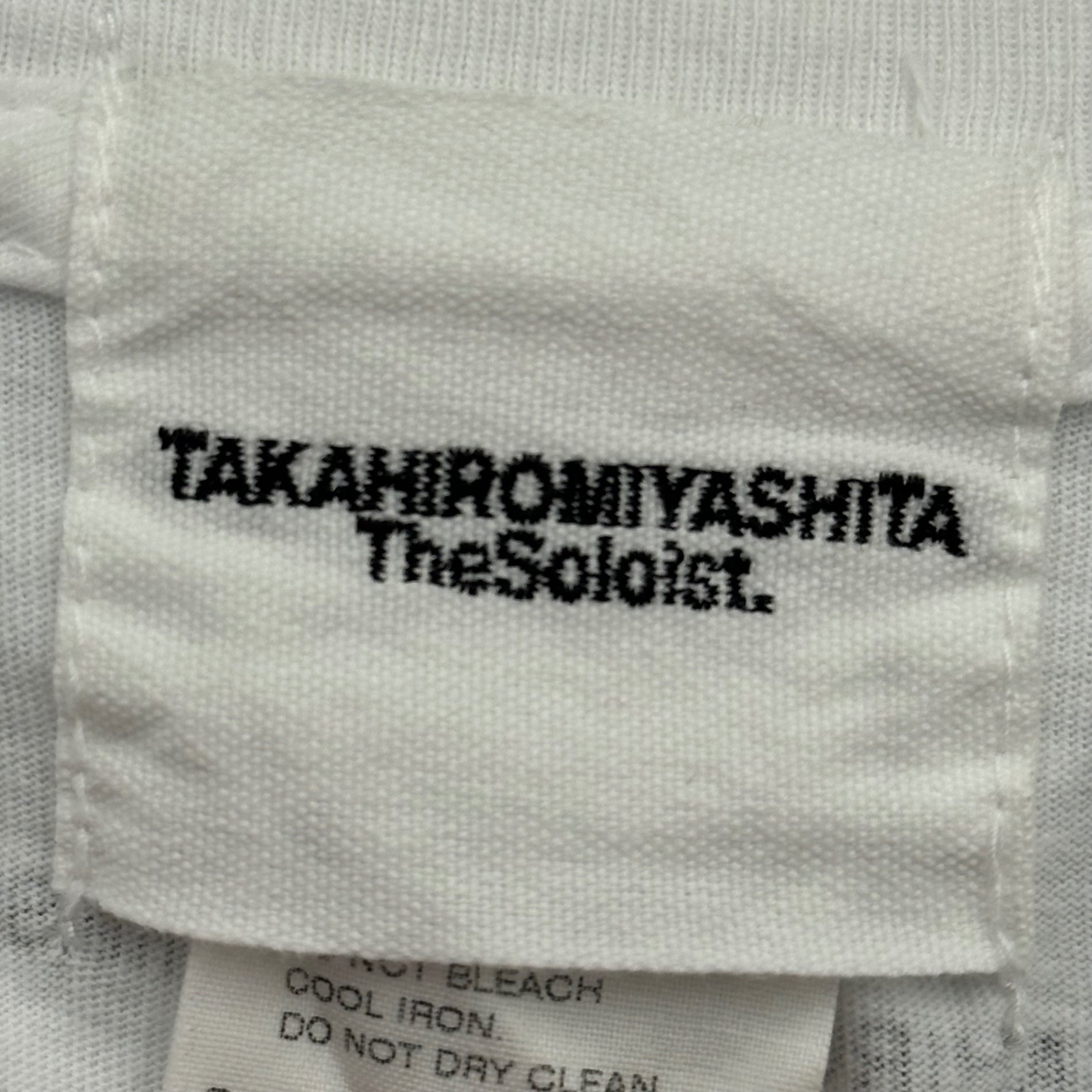 TAKAHIRO MIYASHITA The Soloist.(タカヒロミヤシタザソロイスト) 2015SS "tuNINg." - t.N.g - プリント ポケット Tシャツ sgt.0032 M ホワイト