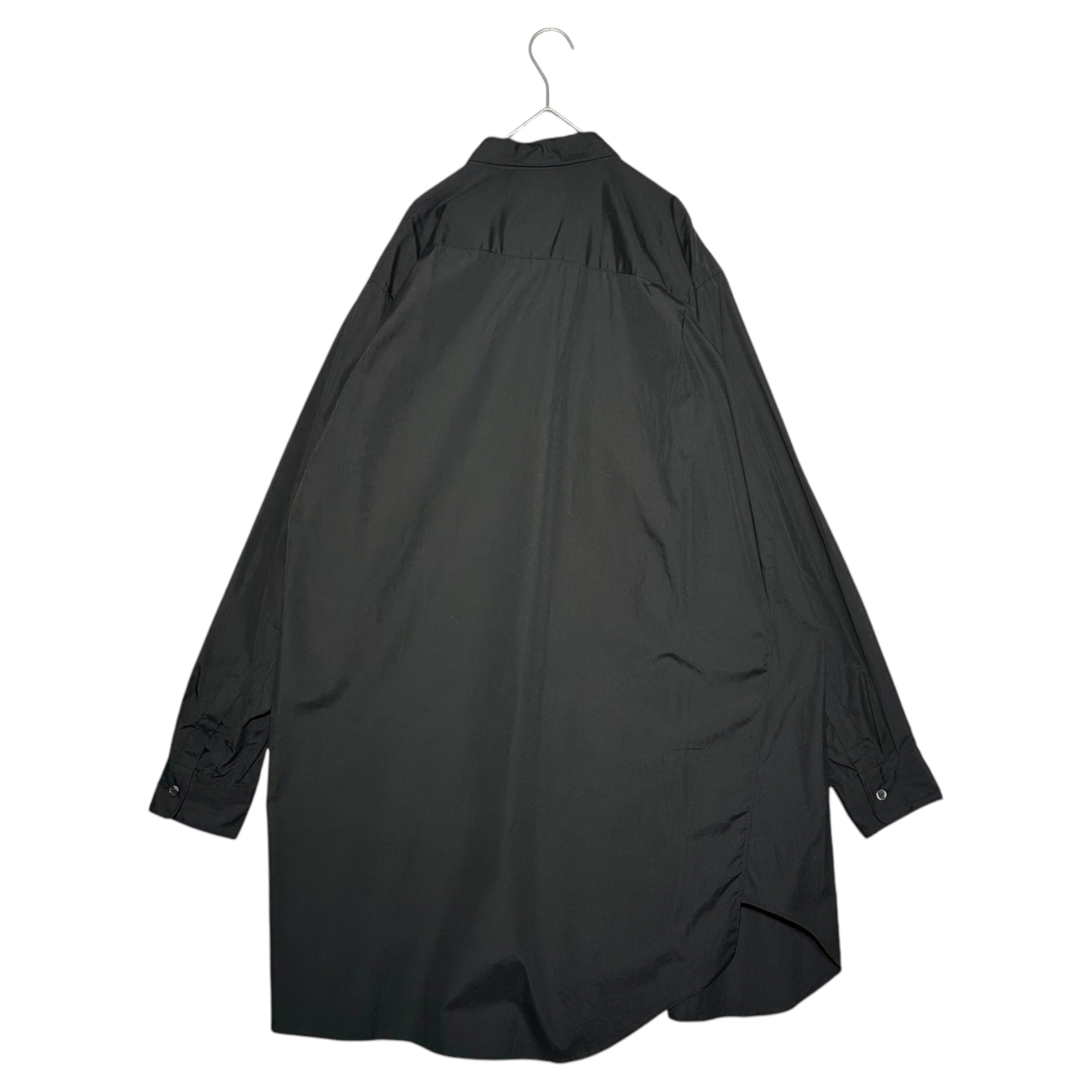 COMME des GARCONS HOMME PLUS(コムデギャルソンオムプリュス) 18AW White shock期 Twisted deformed long sleeve shirt 捻じれ 変形 長袖 シャツ PB-B003 M ブラック AD2018