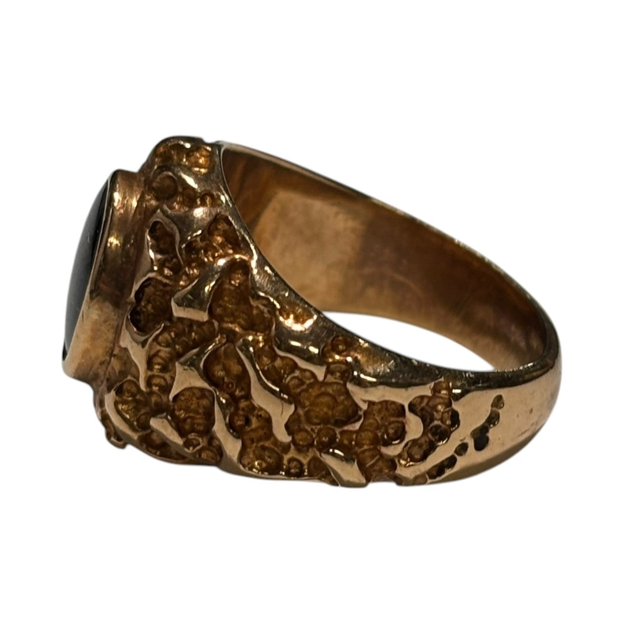 VINTAGE(ヴィンテージ) 90's 14K Nugget Ring ナゲット リング 17号 ゴールド VN刻印 90年代 指輪 カレッジ 重さ:11.5g