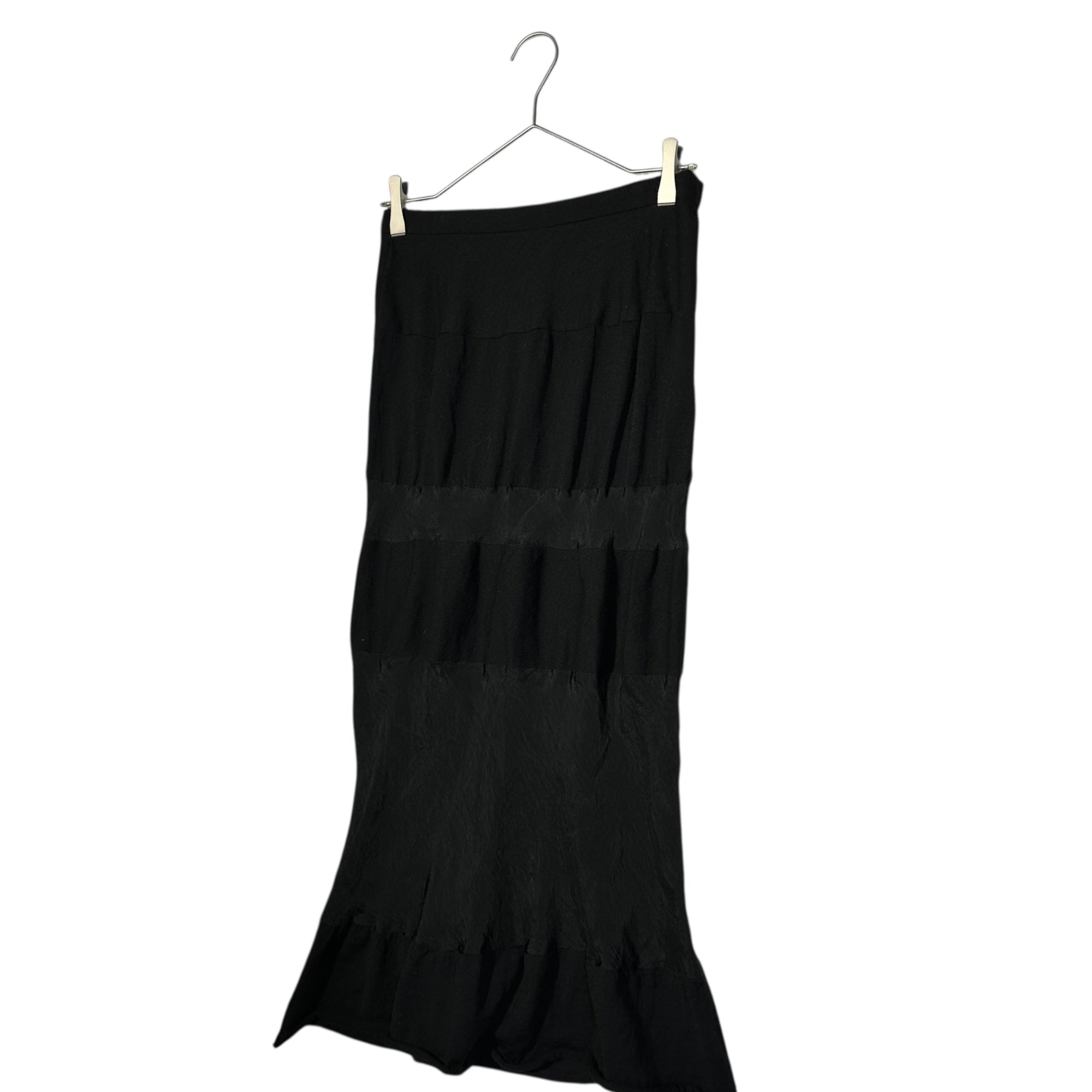 tricot COMME des GARCONS(トリココムデギャルソン) 00's Wool Acetate Switching Long Tight Skirt 00年代 ウール アセテート 切替 ロング タイト スカート TS-04023M M ブラック AD2000