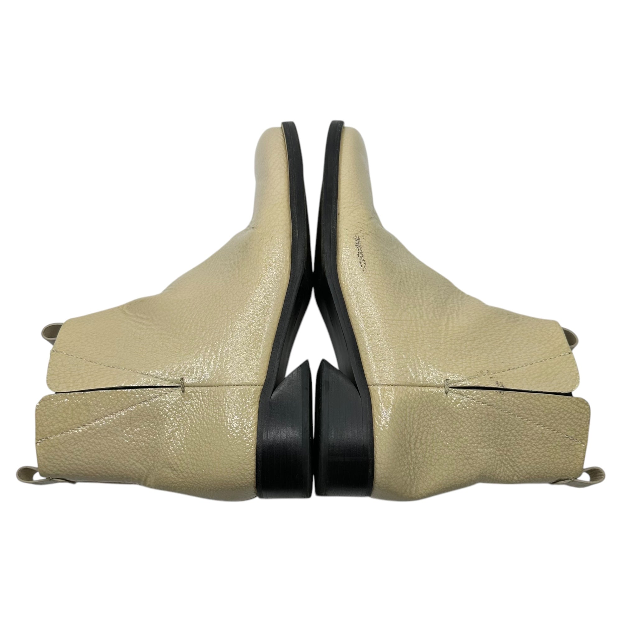 MERCEDES CASTILLO(メルセデス カスティロ) side gore leather boots サイドゴア レザー ブーツ 41(25.5cm程度) アイボリー