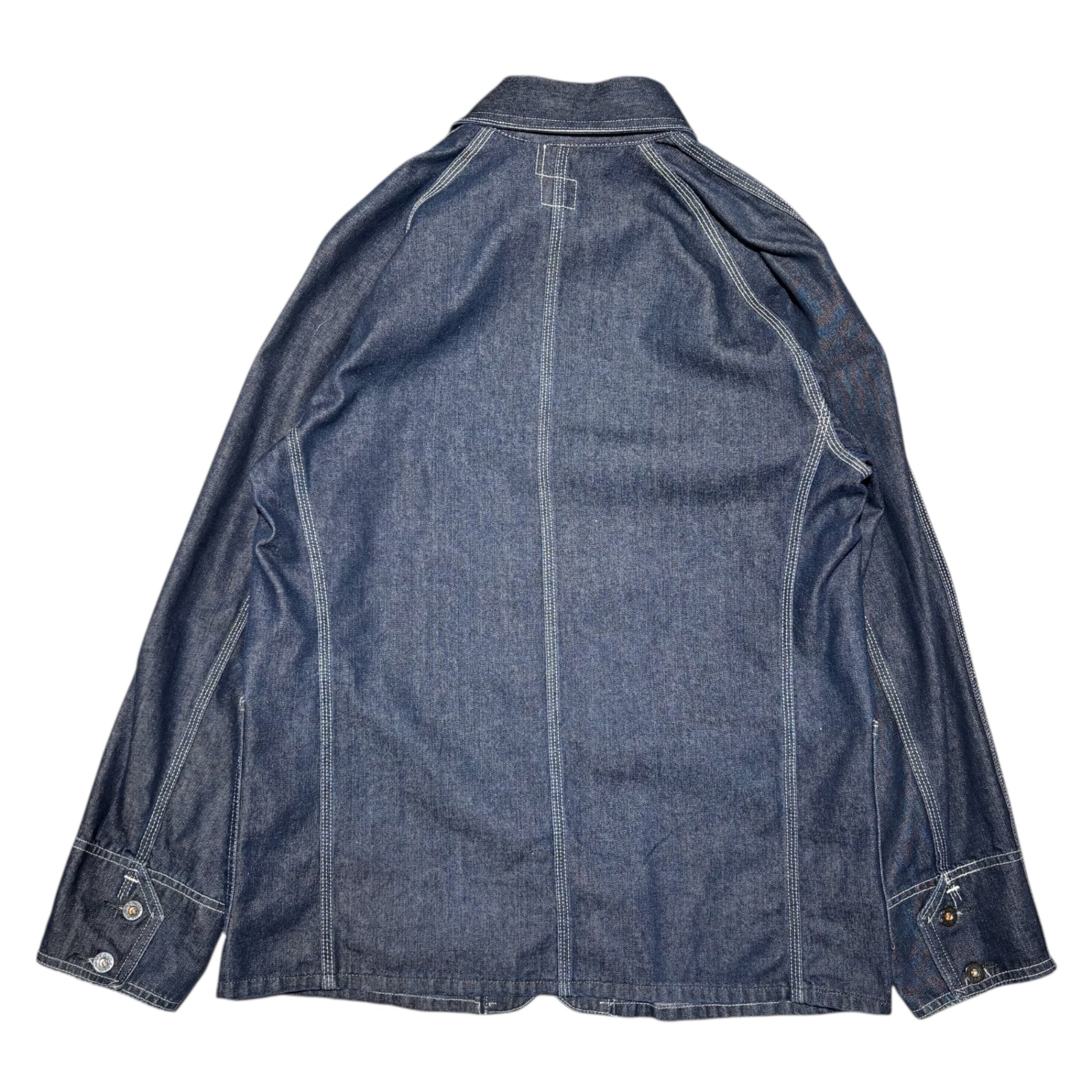 POST O'ALLS(ポストオーバーオールズ) USA made Denim Engineer Jacket デニム エンジニア ジャケット M インディゴ カバーオール