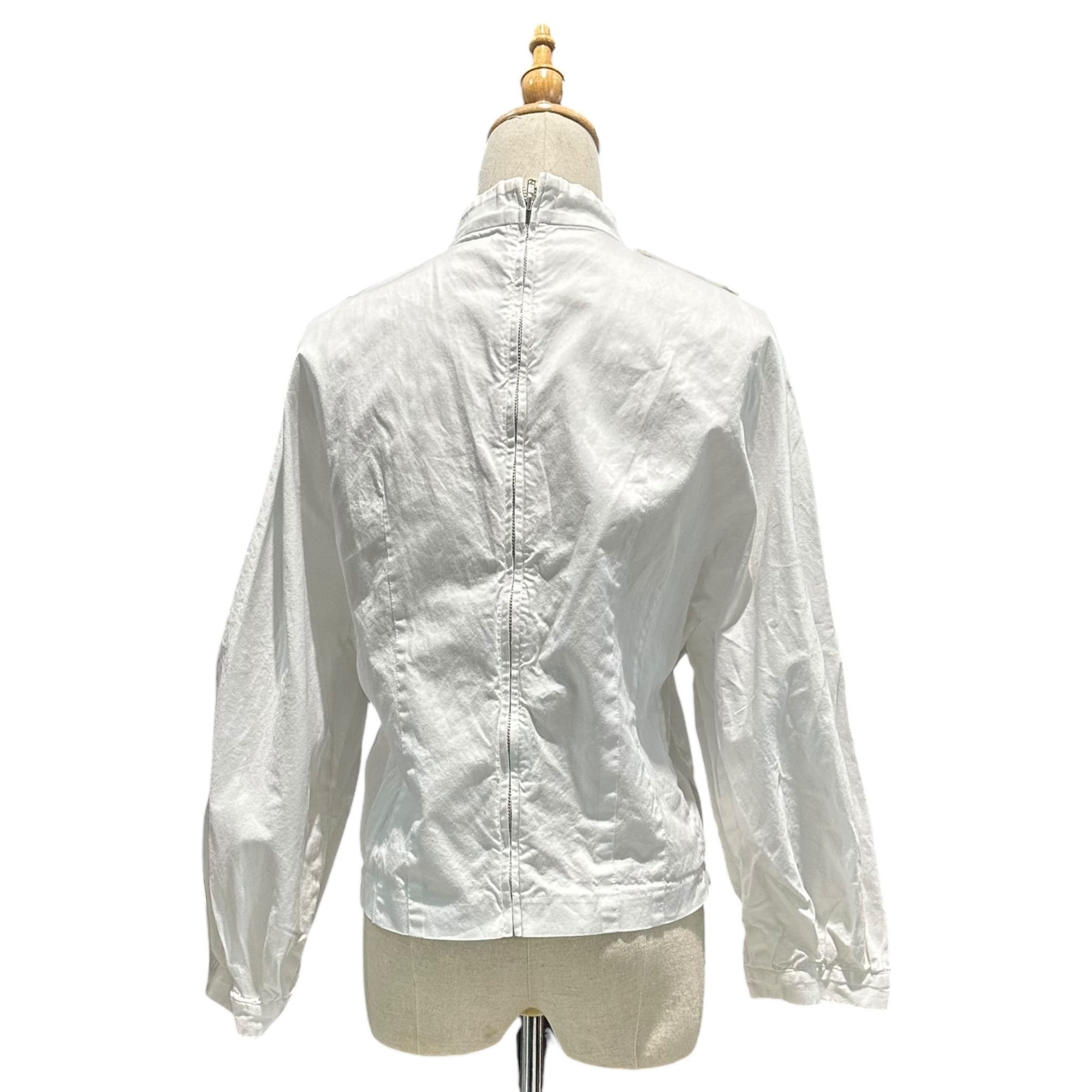 Laula(ラウラ) Switched sleeve L/S shirt 袖 切替 長袖 シャツ 2(M程度) ホワイト
