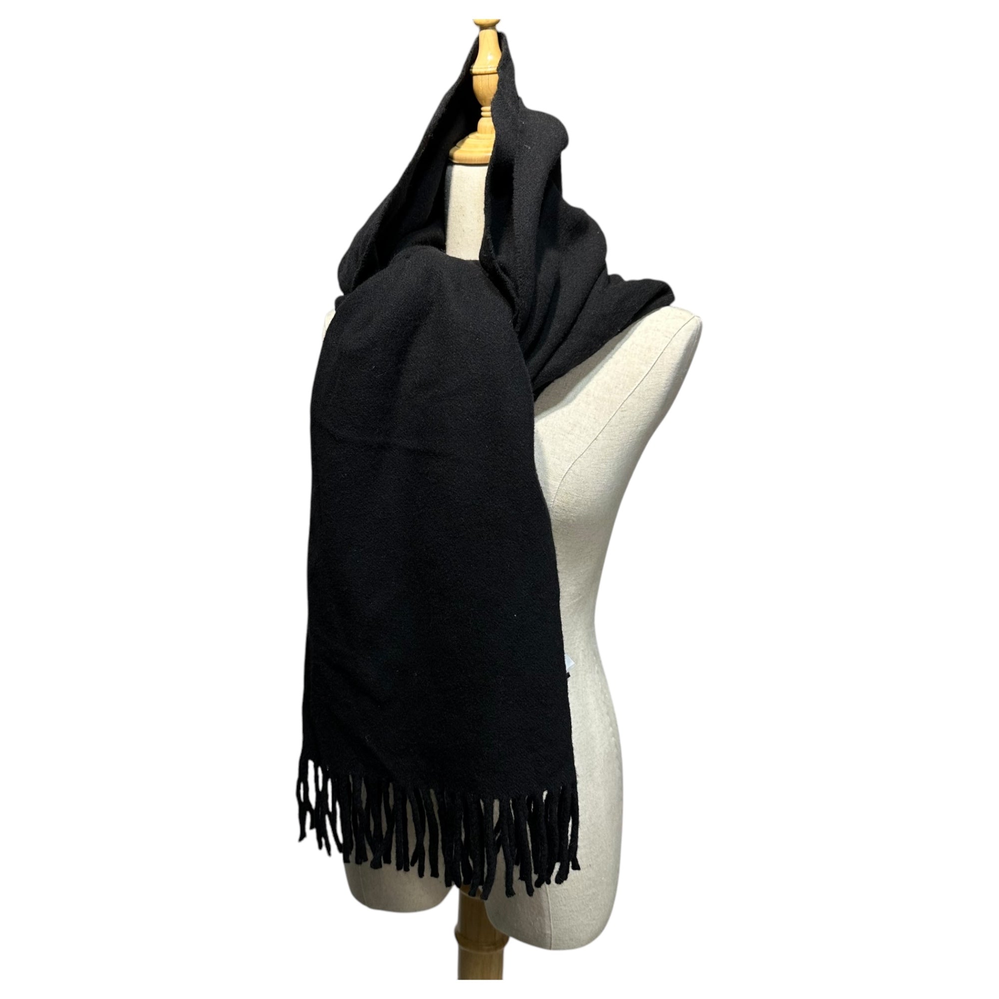 Acne Studios(アクネストゥディオズ) Large Wool Scarf 大判 ウール マフラー ブラック