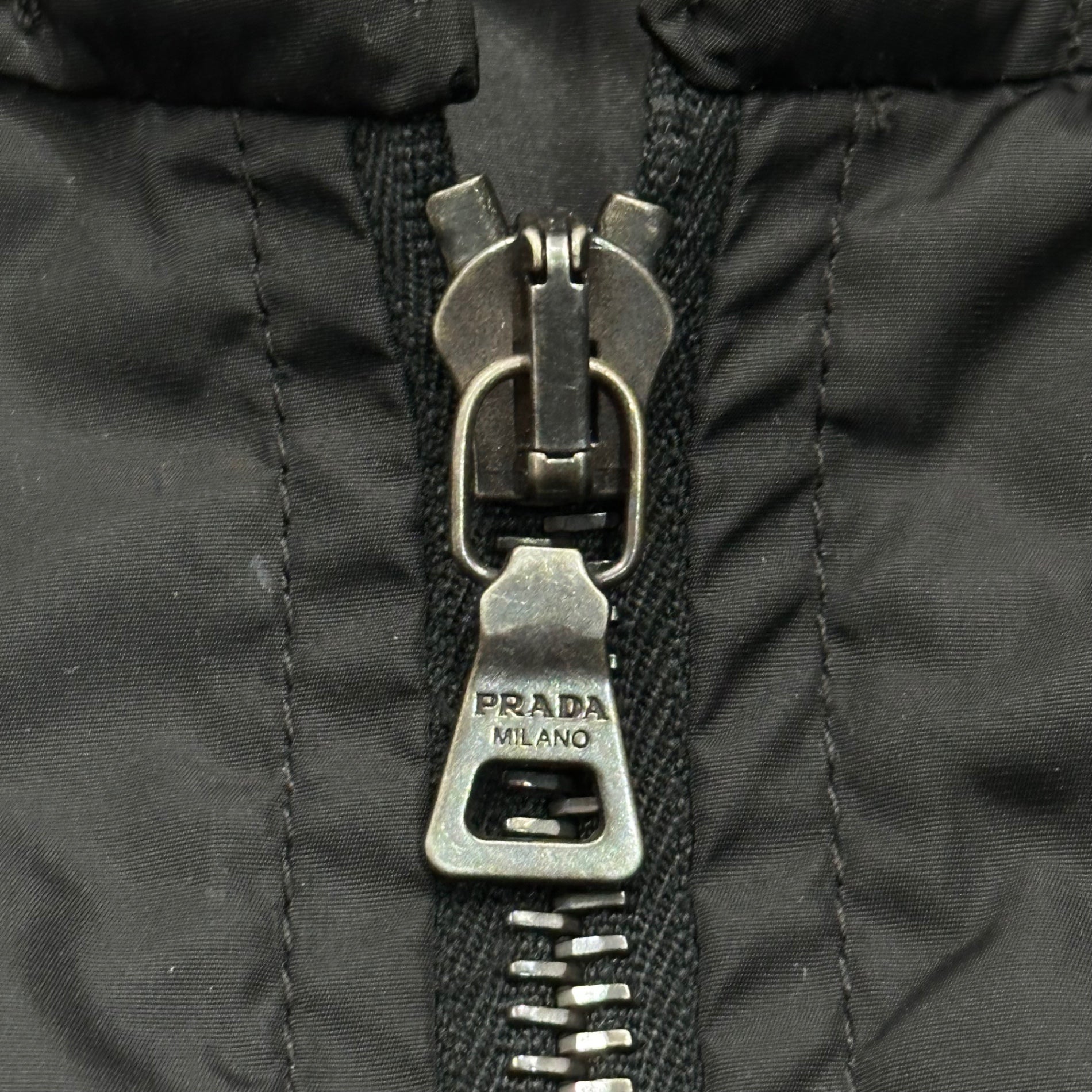 PRADA SPORT(プラダスポーツ) 2007's Sleeve Logo Nylon Parka 袖 ロゴ ナイロン マウンテンパーカー M ブラック 00's