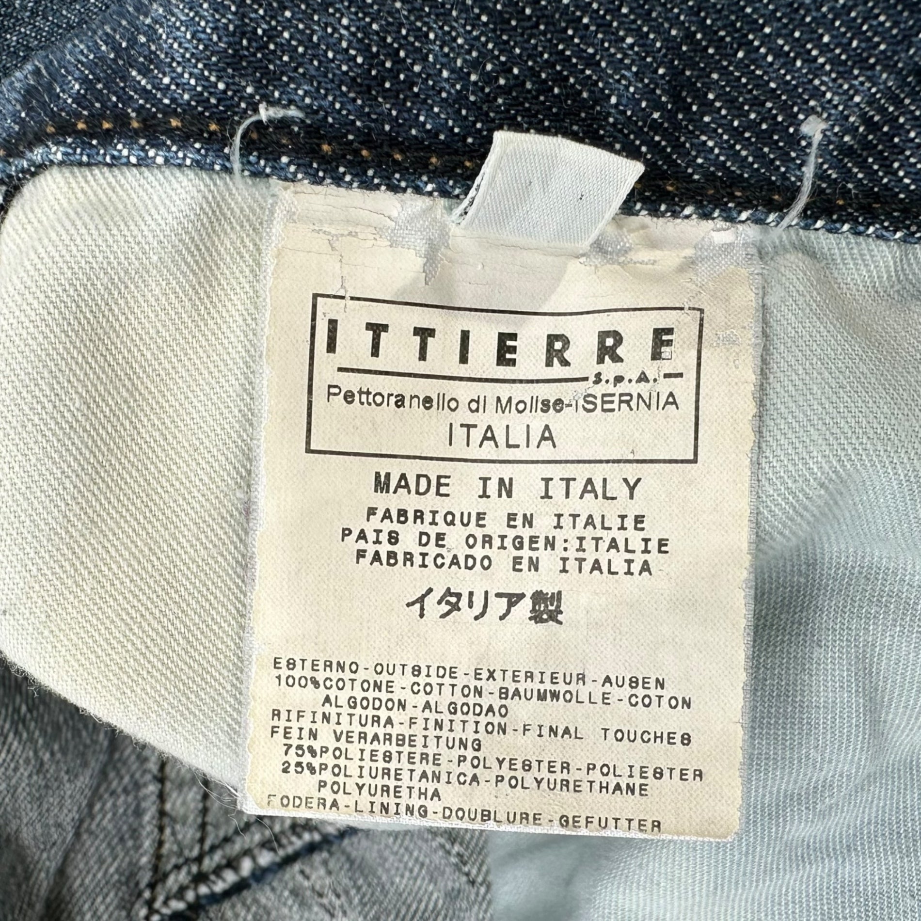 VERSACE(ヴェルサーチヴェルサーチェ) 00's Straight Bondage Denim Pants ストレート ボンテージ デニム パンツ 34 インディゴ