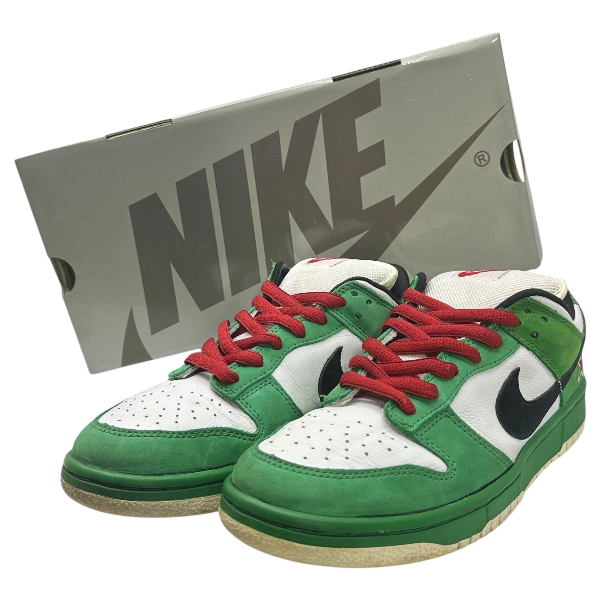 NIKE(ナイキ) SB Dunk Low "Heineken" SB ダンク ハイネケン 304292-302 27.5cm グリーン×ホワイト スニーカー 箱付