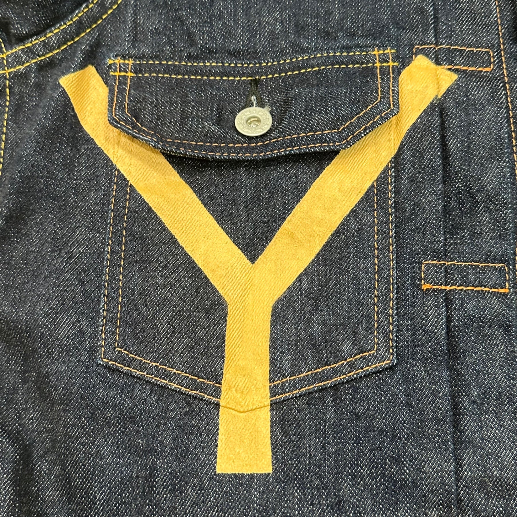 AVIREX × YAMANE INDUSTRIES(アヴィレックス × ヤマネ) No.2 DENIM JACKET ナンバーツー デニム ジャケット 2507T 38 インディゴ T-BACKモデル コラボアイテム