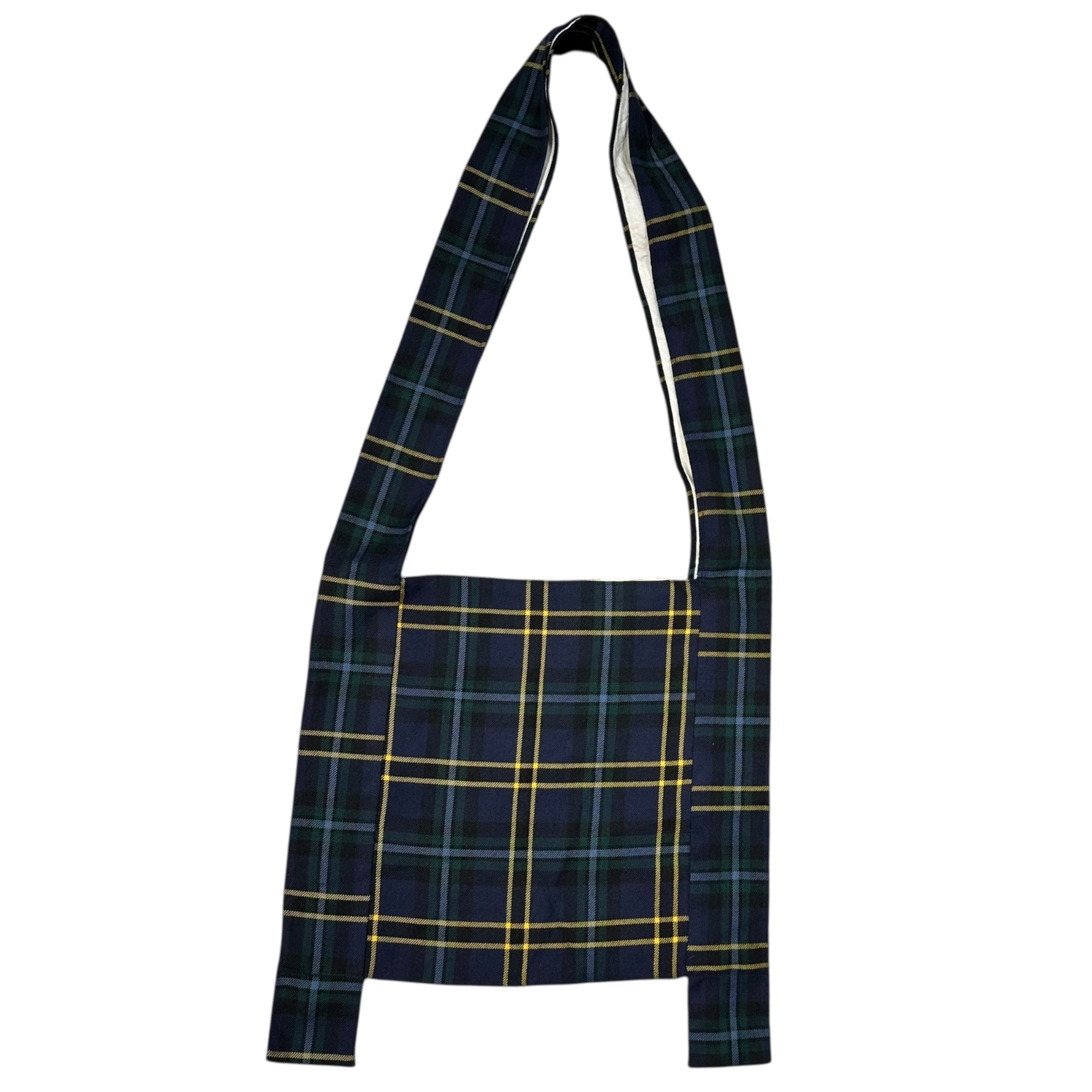 COMME des GARCONS COMME des GARCONS(コムデギャルソンコムデギャルソン) France made Tartan Check Wool Shoulder Bag タータンチェック ウール ショルダー バッグ S7SC07 ネイビー×グリーン フランス製