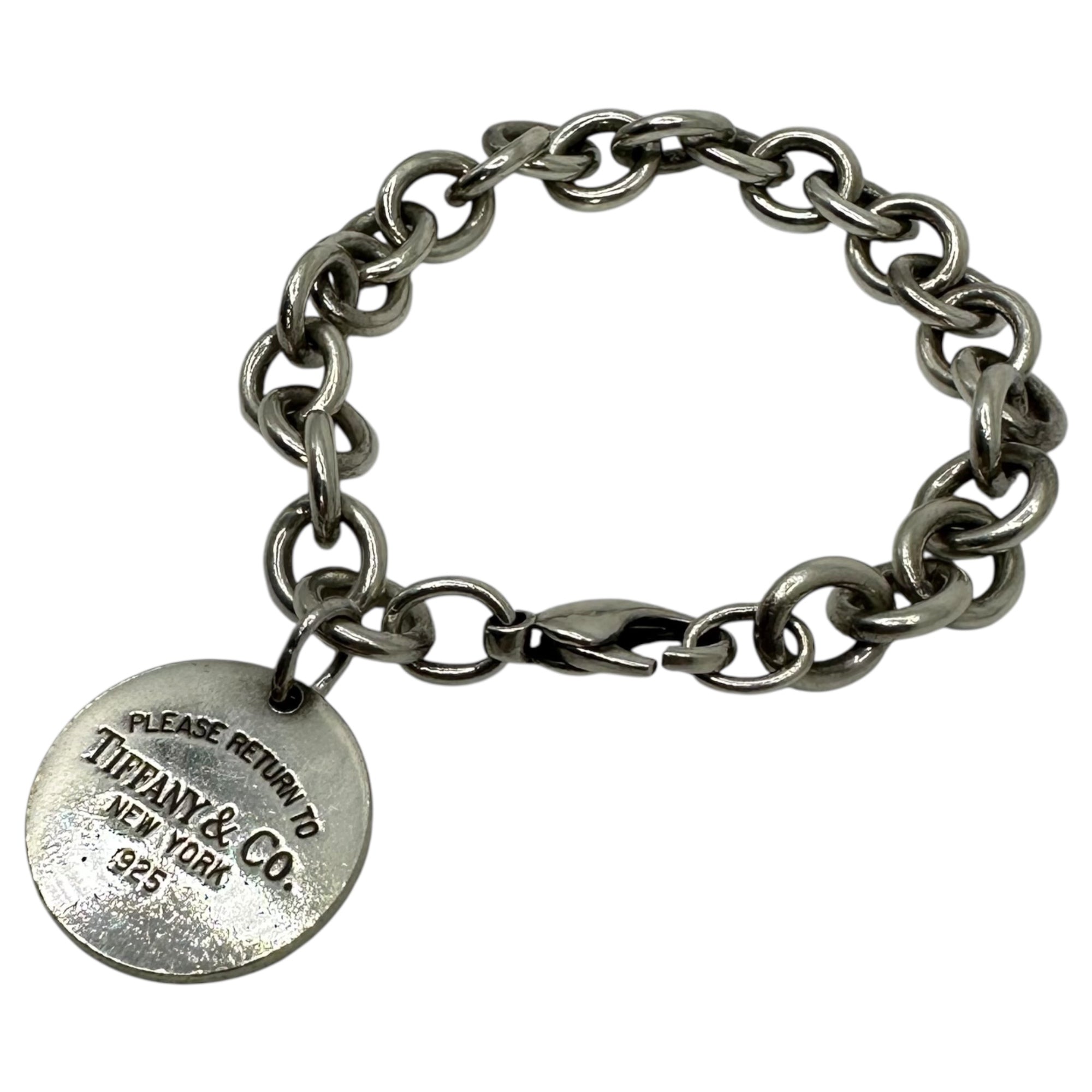 TIFFANY & CO.(ティファニー) Vintage Return to Round Tag Silver Bracelet ヴィンテージ リターントゥ ラウンド タグ シルバー ブレスレット シルバー