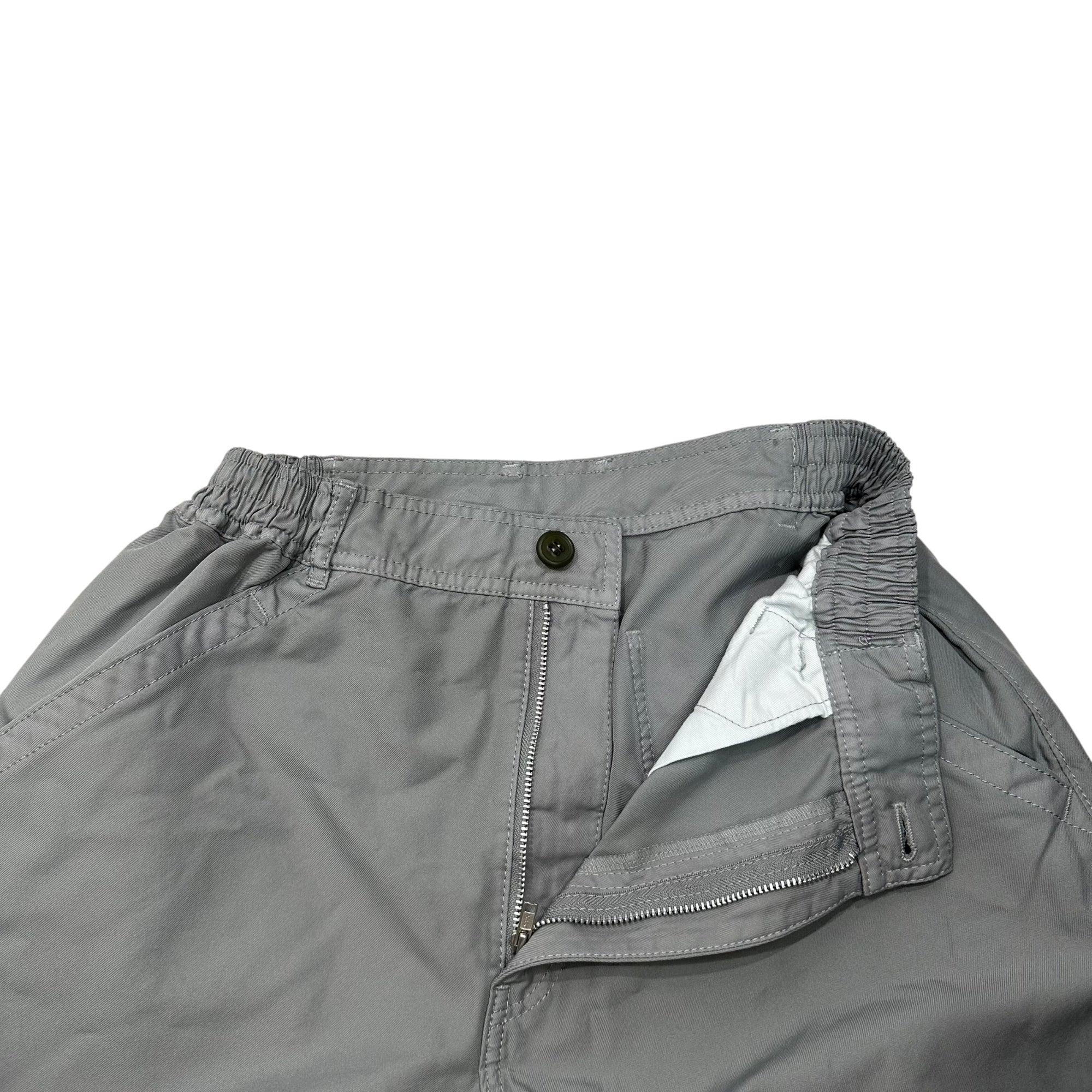 COMME des GARCONS HOMME DEUX(コムデギャルソンオムドゥ) 25SS Esther Gabardine Product Processing Shorts エステルギャバジン 製品加工 ハーフパンツ DO-P045 M グレー AD2024