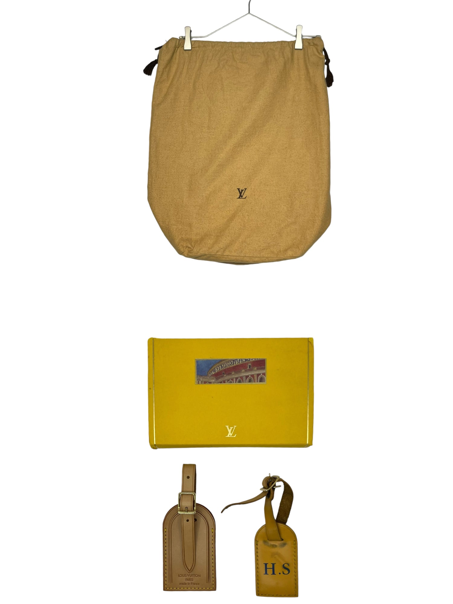 LOUIS VUITTON(ルイヴィトン) Porte de Cumin Voyage ポルト ドキュマン ヴォワヤージュ エピ M54476 イエロー ネームタグ付き ブリーフケース ハンドバッグ ビジネス