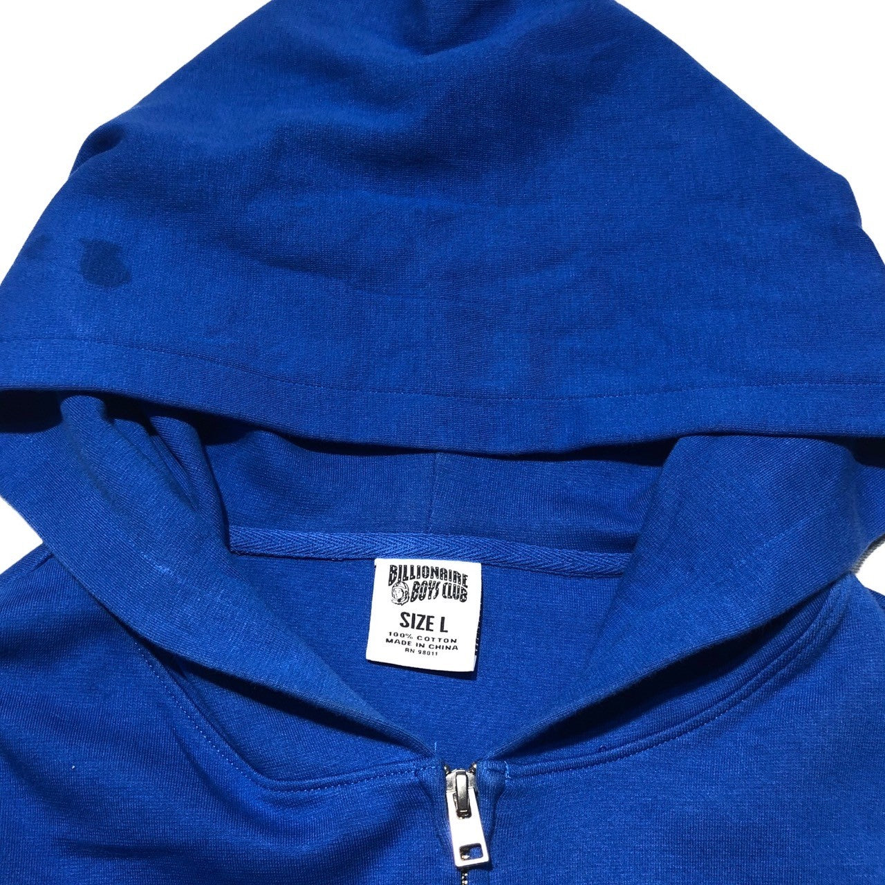 BILLIONAIRE BOYS CLUB(ビリオネアボーイズクラブ) Zip Hoodie in Nautical Blue ジップ フーディ パーカー 891-8302 L ブルー