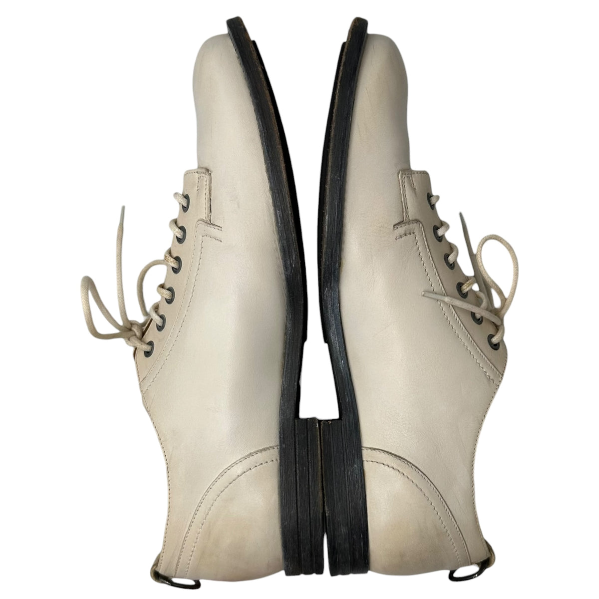 McQ(マックキュー) Old 6-Hole Plain-Toe Leather Shoes オールド 6ホール プレーントゥ レザー シューズ 42 アイボリー ALEXANDER MCQUEEN(アレキサンダーマックイーン)