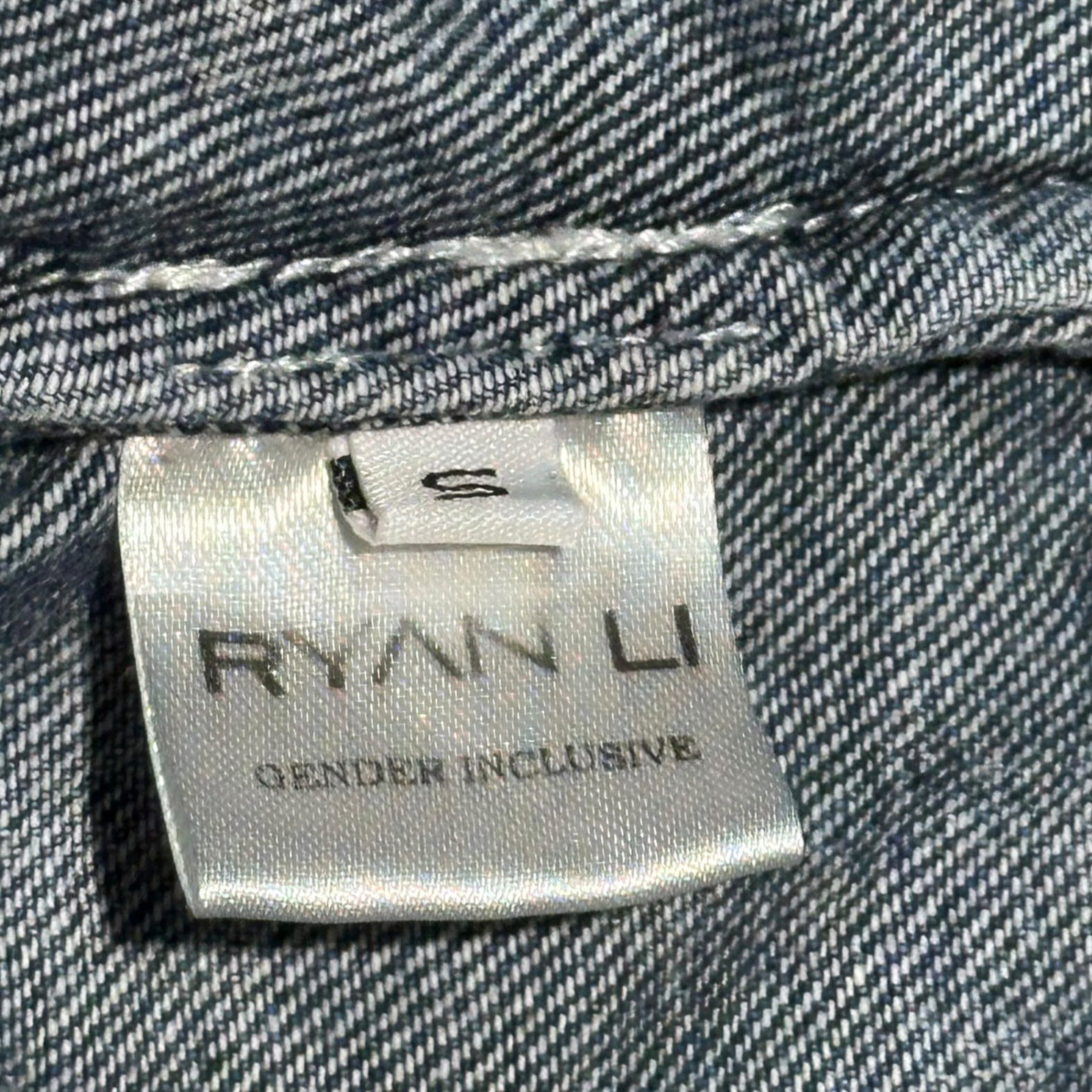 RYAN LI(リャンリー) Washed Layered Detachable Denim Jacket ウォッシュ加工 レイヤード 着脱式 デニムジャケット S インディゴ