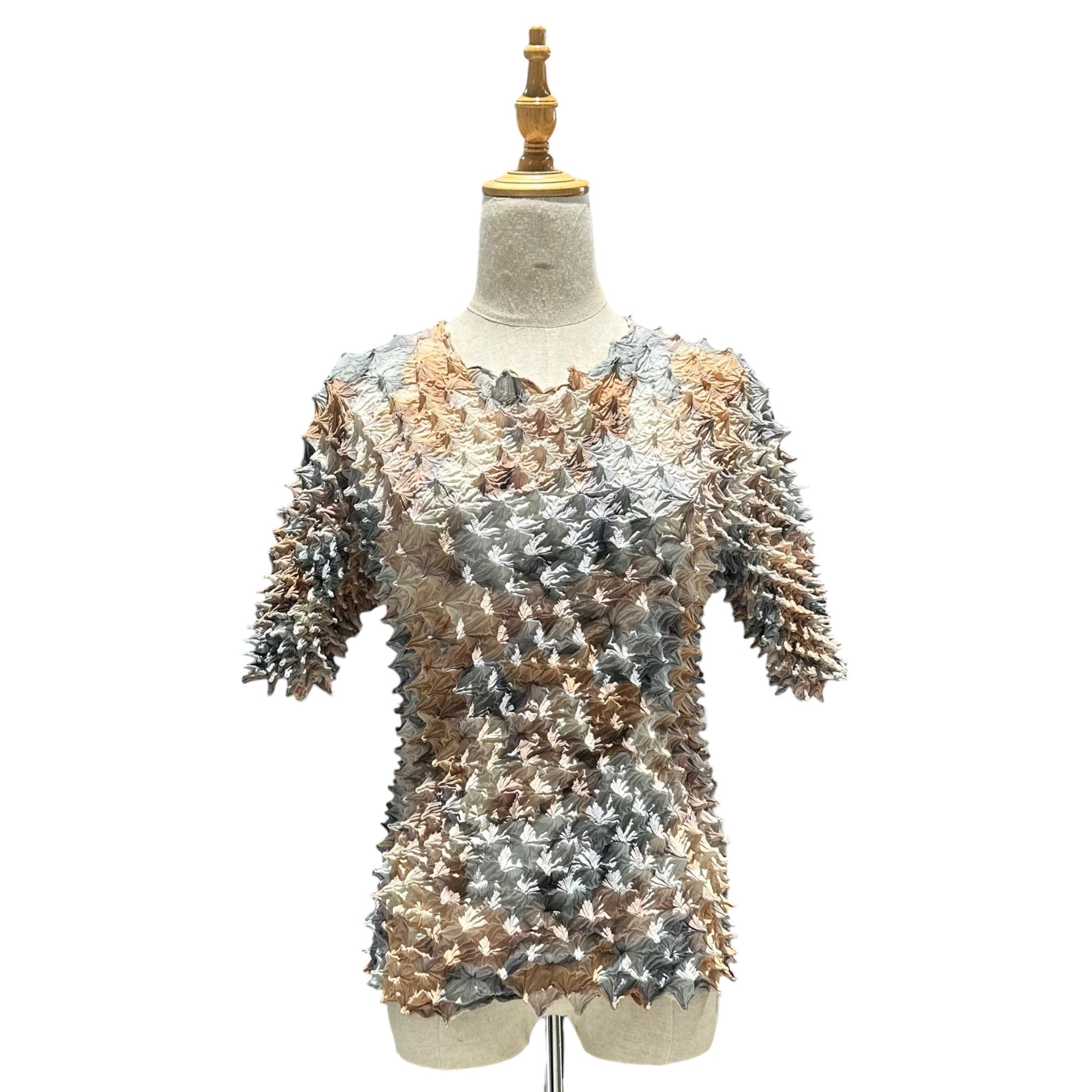 MASU(エムエーエスユー) 24SS SPIKY T-SHIRT(FLOCKY DOLL) スパイキー Tシャツ MASS-CS1224 48(M) ブルー×ピンク 参考定価29,700円(税込)