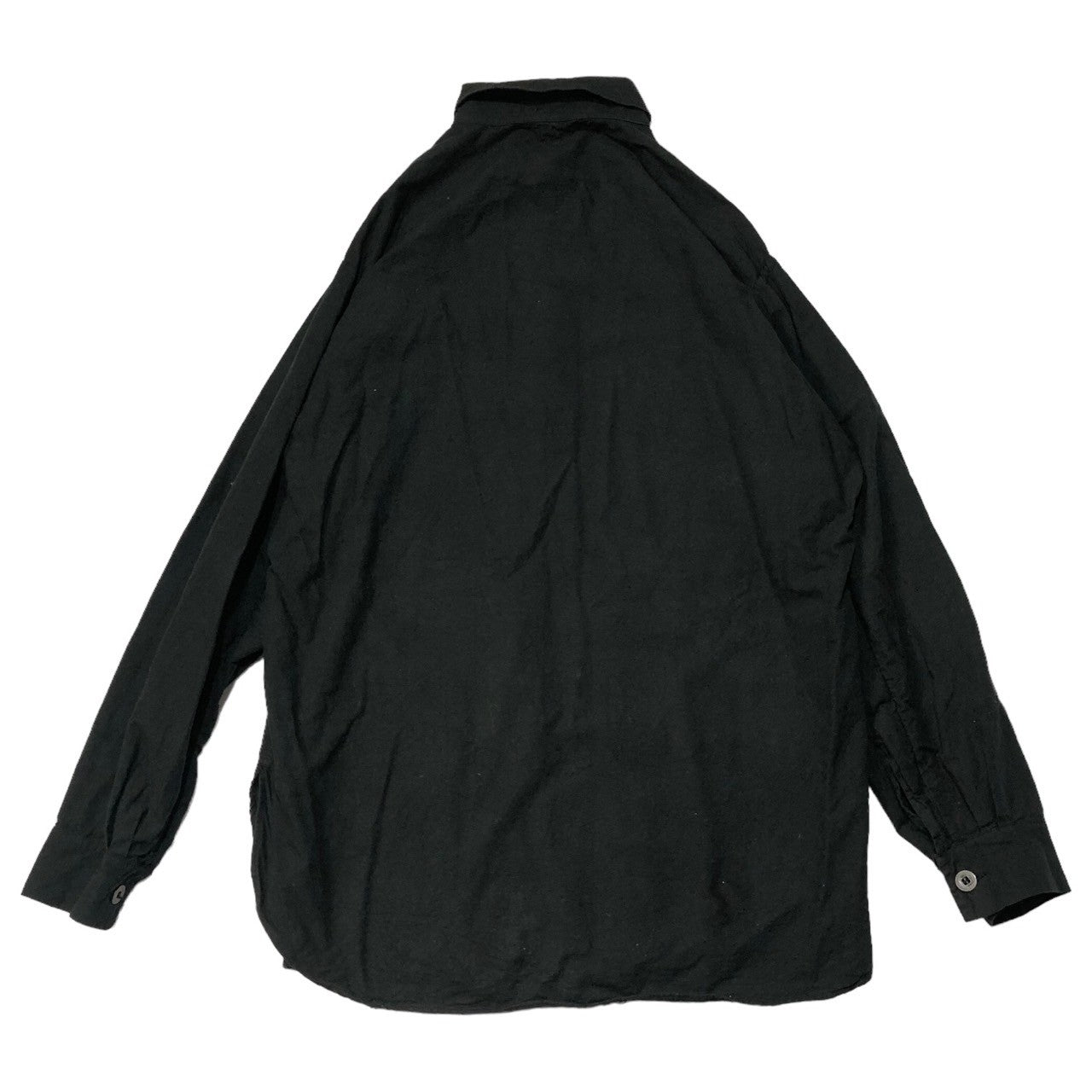 Euro vintage(ヨーロッパヴィンテージ) 80~90's VINTAGE pullover shirts ヴィンテージ プルオーバー シャツ グランパシャツ SIZE 41 ブラック