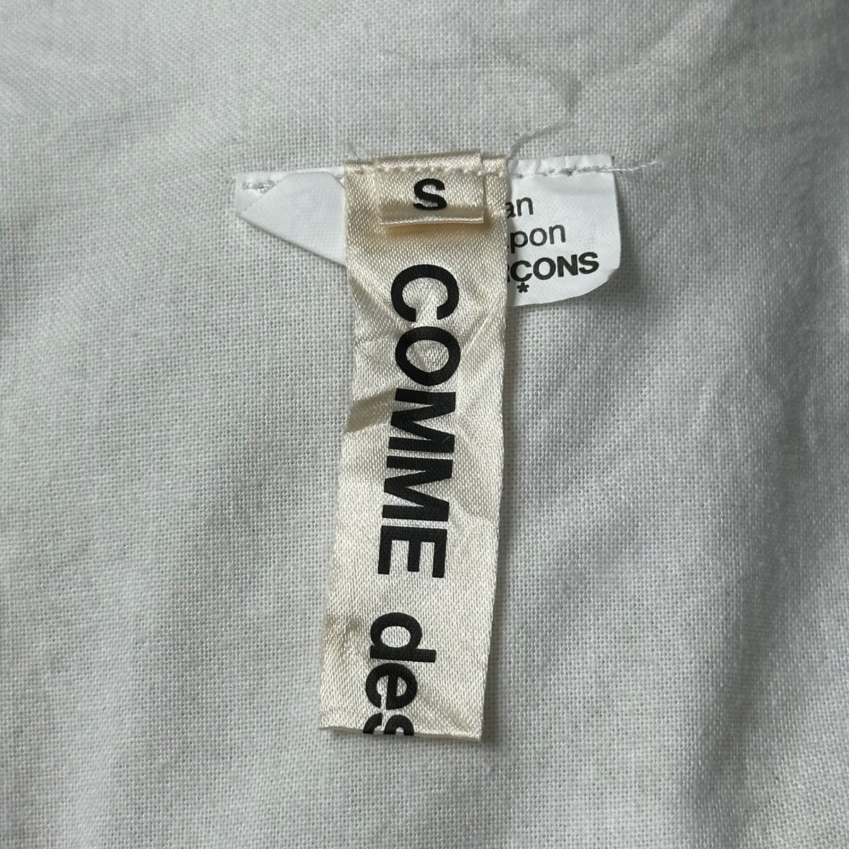 COMME des GARCONS(コムデギャルソン) 2026SS Side-zip linen vest サイドジップ リネン ベスト GQ-B016 S ベージュ AD2025