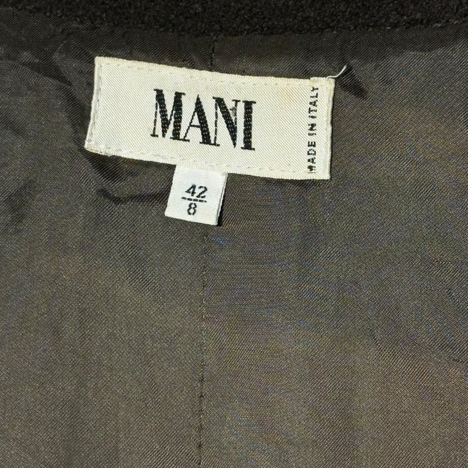 MANI(マーニ) 80's Vintage Super Long Melton Coat 80年代 ヴィンテージ スーパーロング メルトン コート 実寸L~XL程度 ブラウン アルマーニ レディースライン メンズ着用可