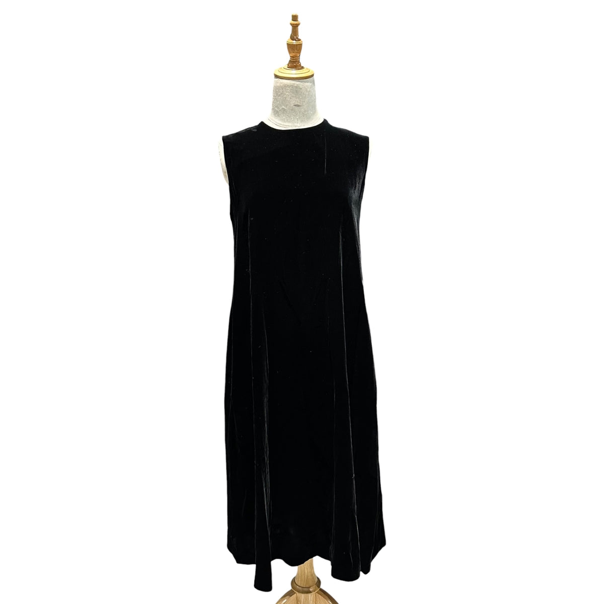COMME des GARCONS(コムデギャルソン) 2008AW Sleeveless Velour Dress ベロア ノースリーブ ワンピース GB-O043 S ブラック AD2008 00s アーカイブ