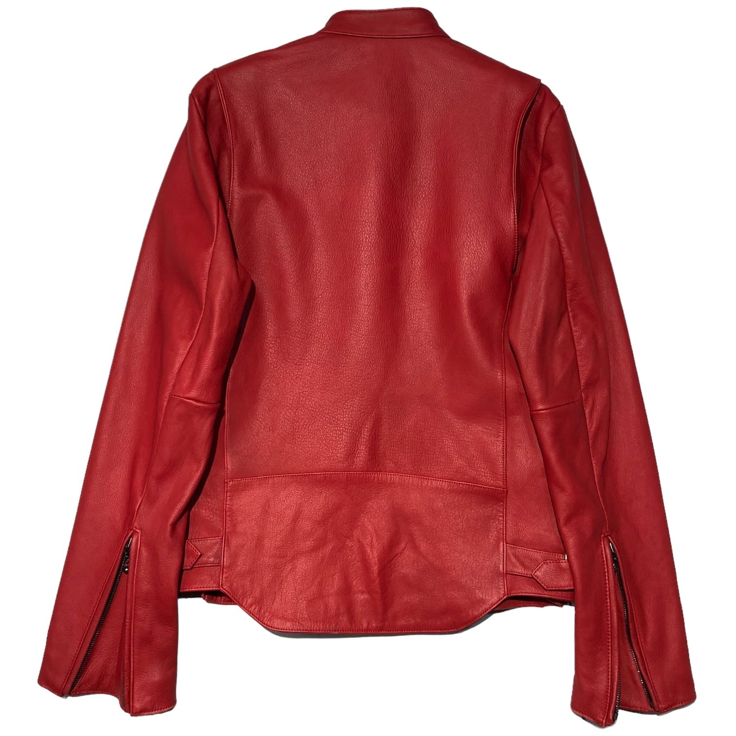 5351pour les hommes(ゴーサンゴーイチプールオム) single rider jacket シングル ライダース ジャケット 0240092025 L レッド レザー ダブルジップ