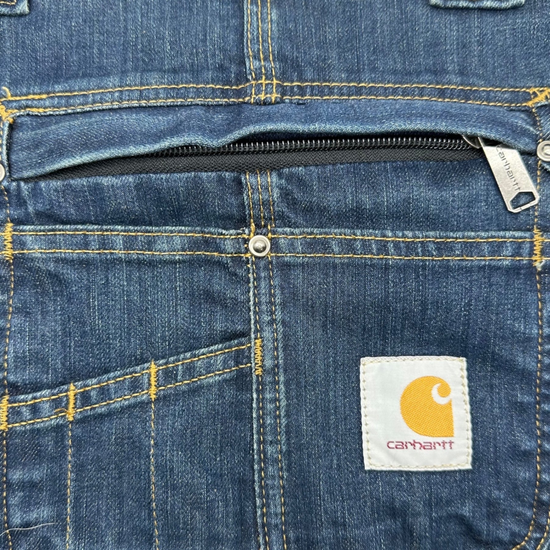 carhartt(カーハート) Double Knee Denim Overalls ダブルニー デニム オーバーオール 103322-498 36×30 インディゴ