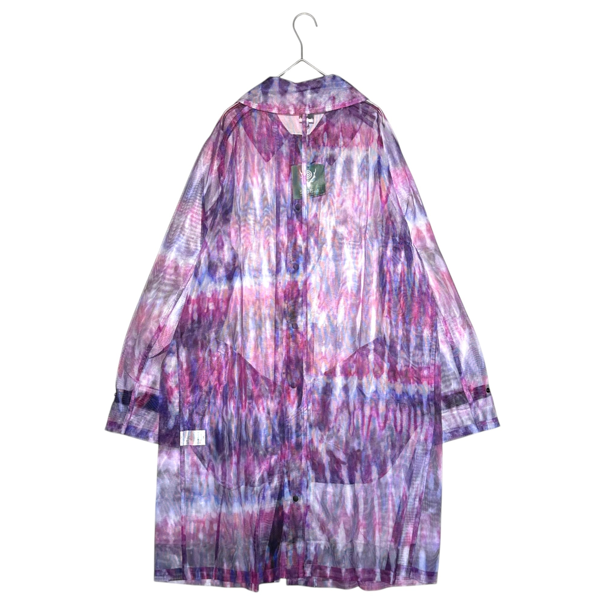 South2 West8 S2W8(サウス2ウエスト8) 20SS Bush Coat タイダイ メッシュ コート GL793 M パープル 総柄