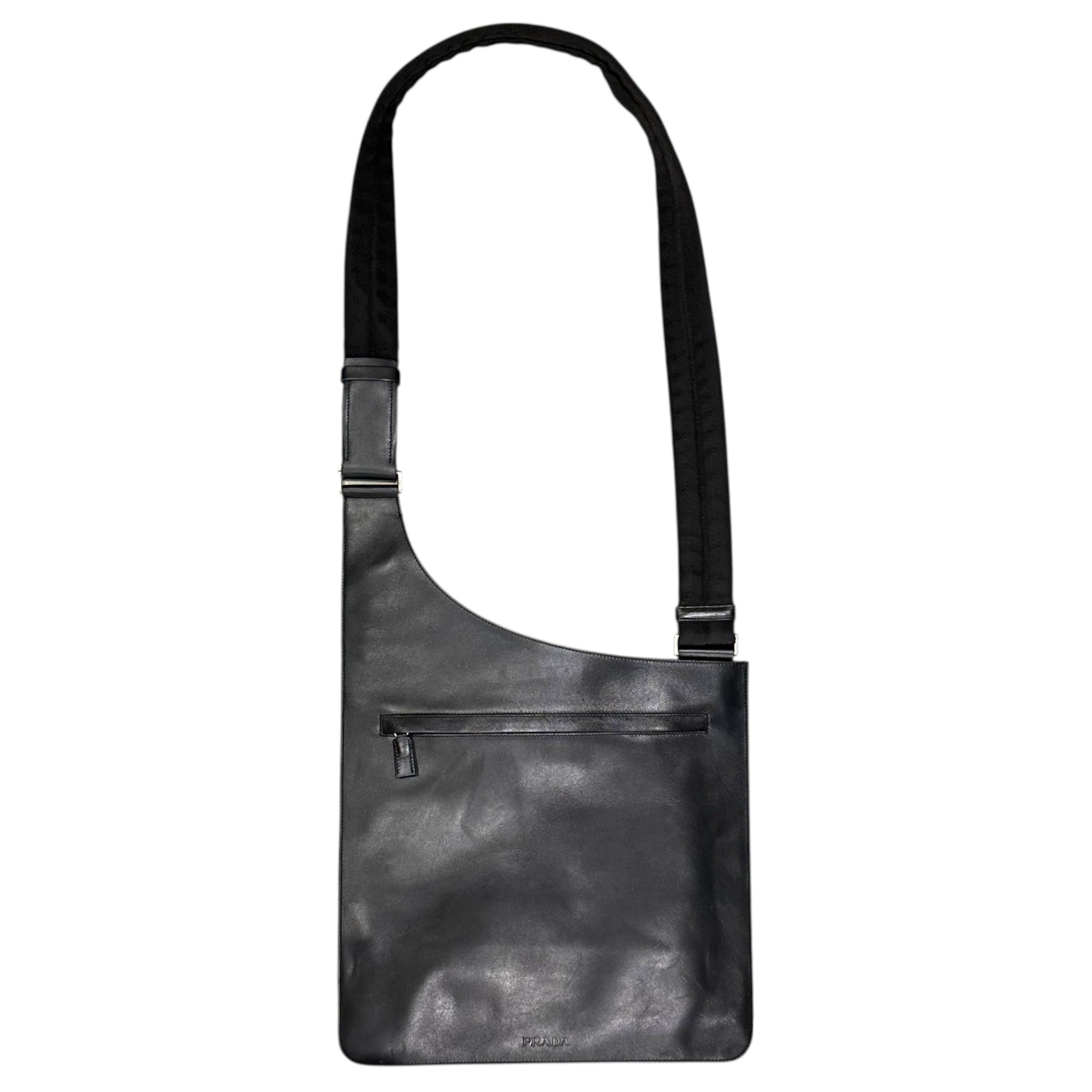 PRADA(プラダ) 1999FW Archive Leather Shoulder Bag アーカイブ レザー ショルダー バッグ ブラック 90's 90年代