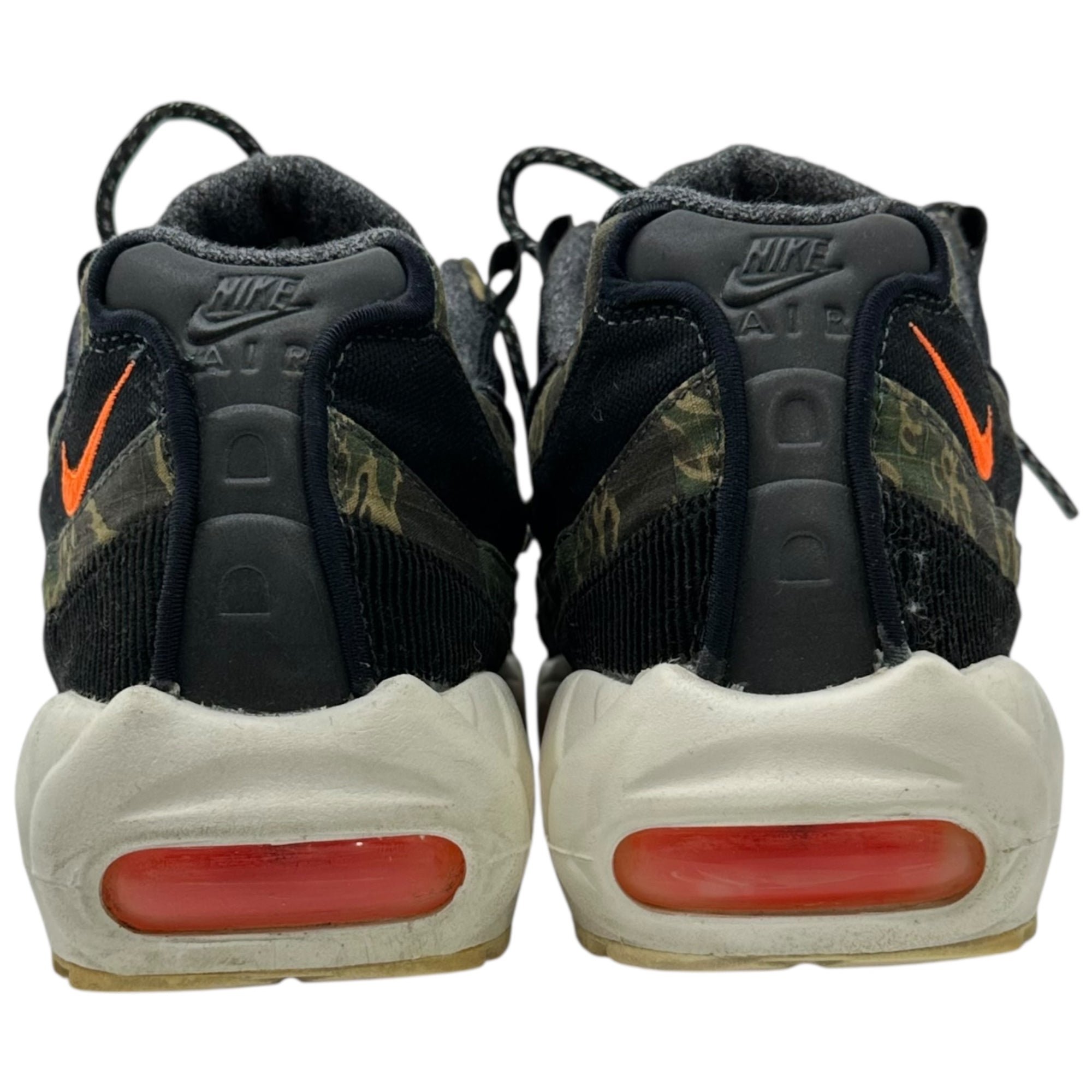 NIKE×Carhartt WIP(ナイキ×カーハートワークインプログレス) Air Max 95 "Black/Sail/Total Orange" エアマックス 95 AV3866-001 27cm ブラック×カーキ カモフラ コラボ