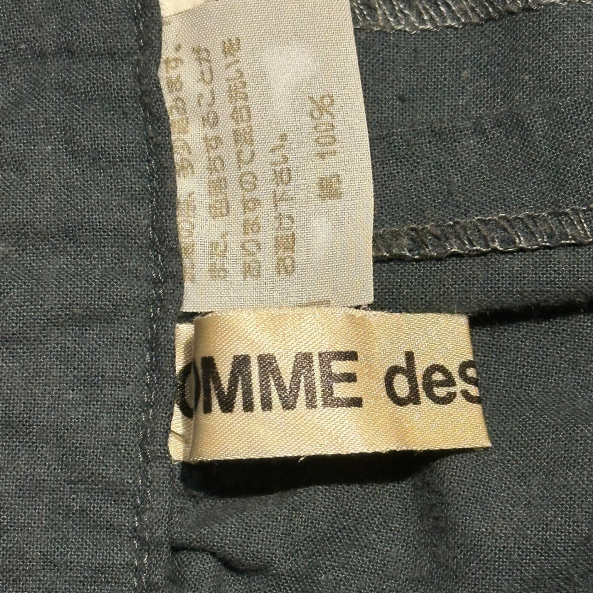 COMME des GARCONS(コムデギャルソン) 80's Wrap Skirt Layered Shorts 80年代 巻きスカート レイヤード ハーフパンツ P-110310 FREE ブルーグレー 川久保玲 本人期