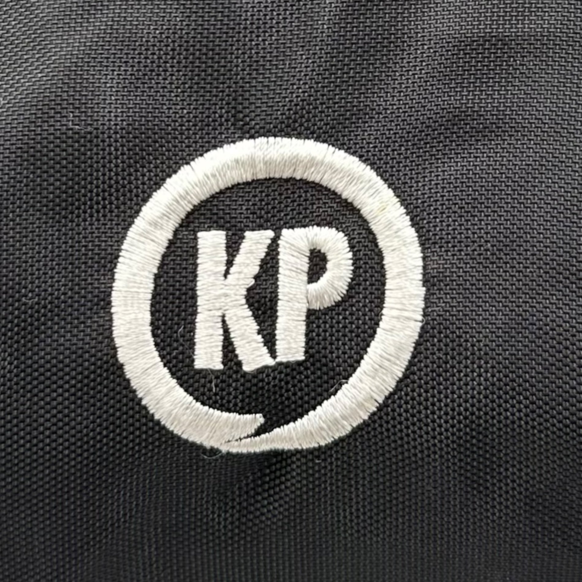 M&M(エム&エム) Logo embroidered barrel bag ロゴ 刺繍 ドラム バッグ ブラック アメリカンアパレル ボディ