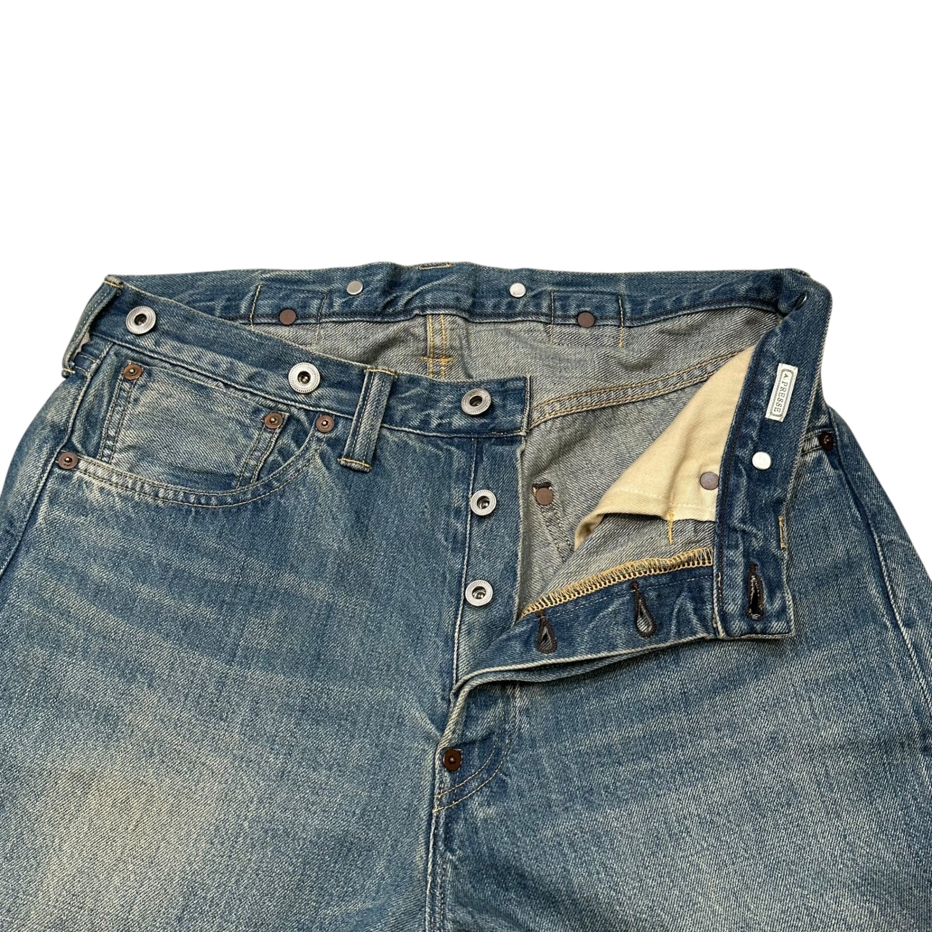 A.PRESSE(アプレッセ) No.2 Washed Denim Pants ナンバーツー ウォッシュド デニム パンツ AP-4008 30/28 インディゴ